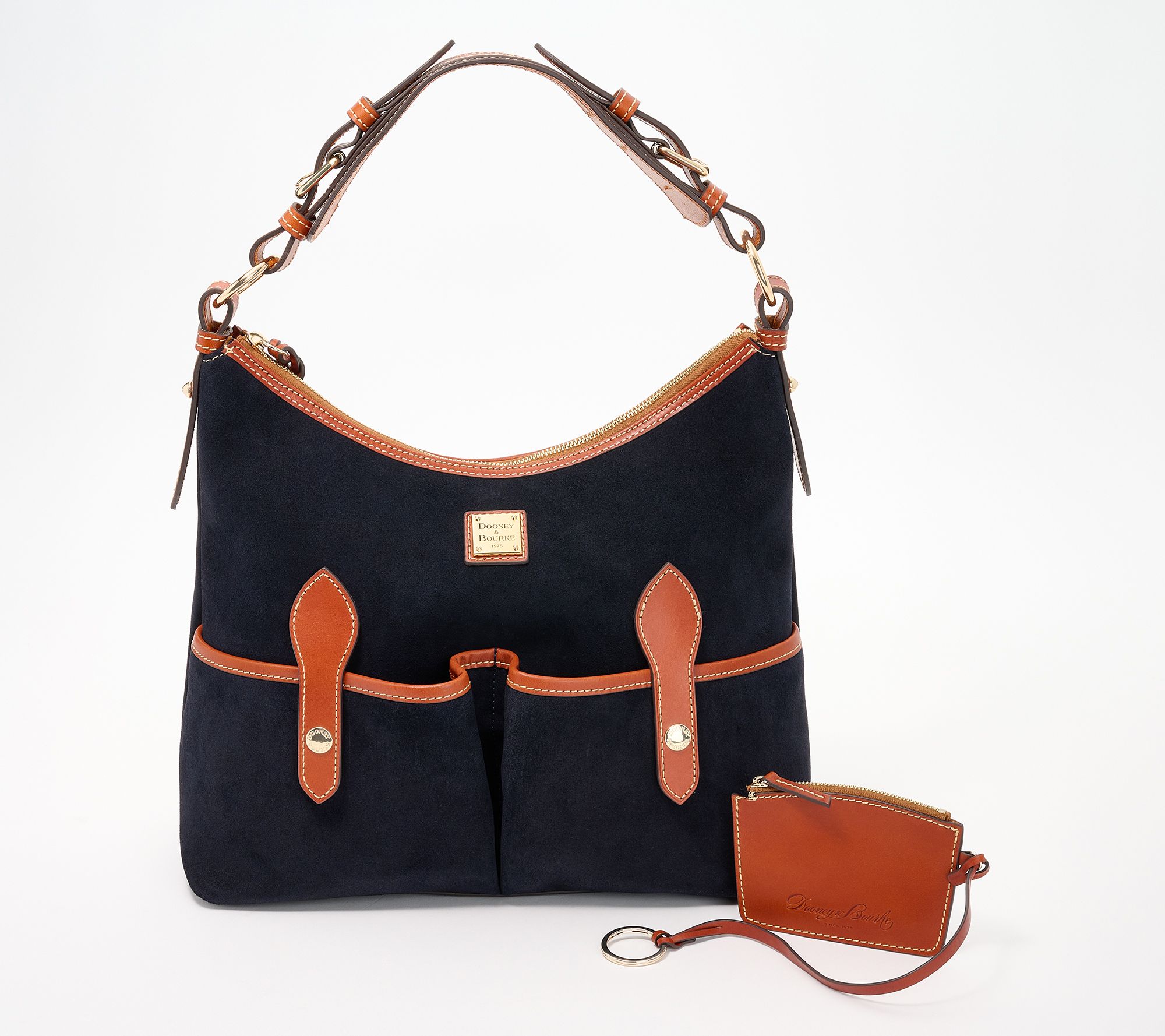 "As Is" Dooney & Bourke Suede Medium Lucy Hobo