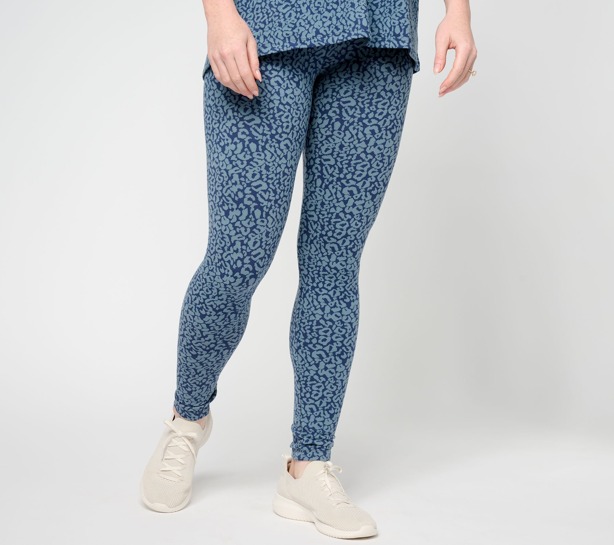"As Is" LOGO Lounge by Lori Goldstein Jacquard Regular Legging
