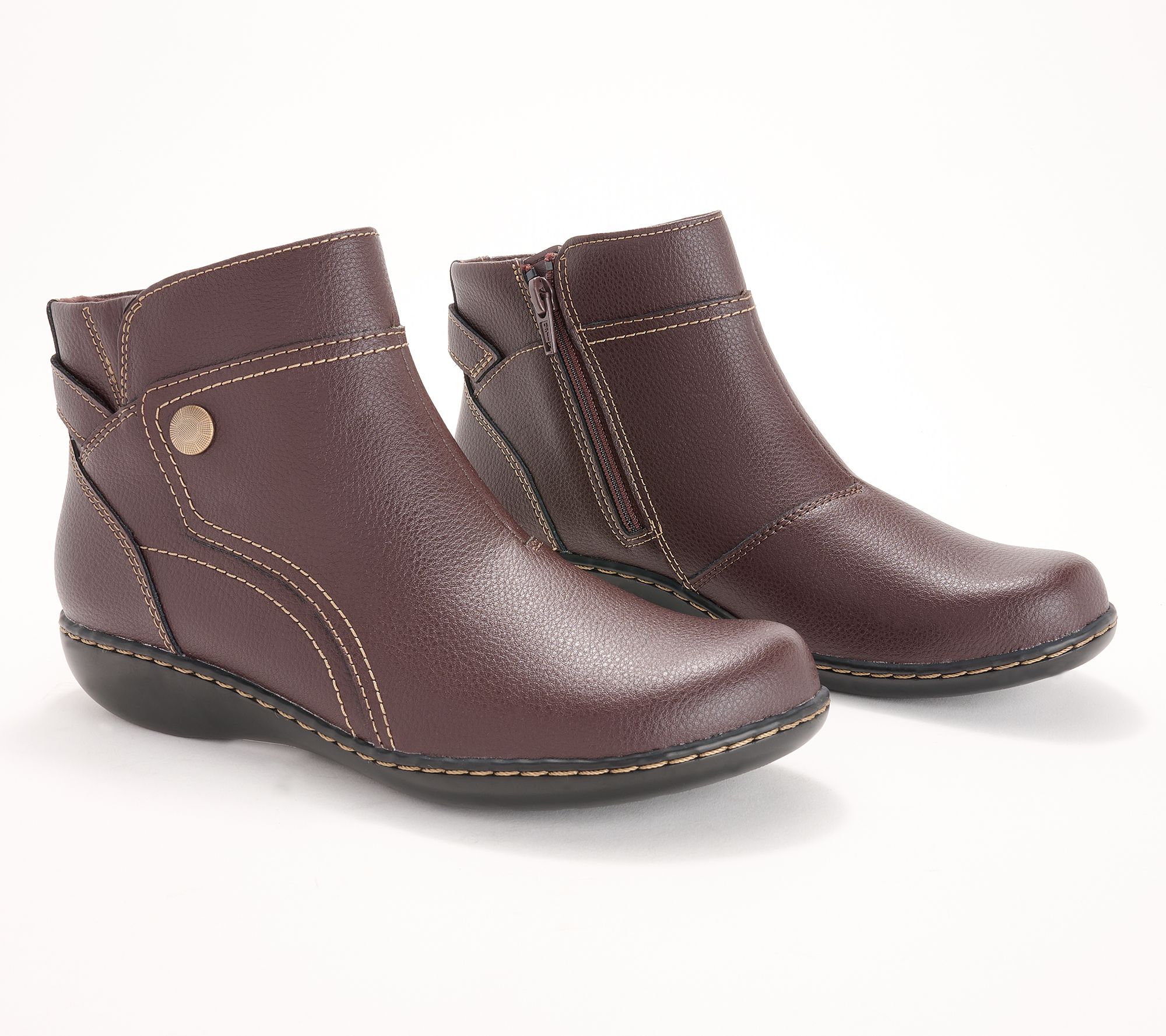 Clarks low heel booties deals