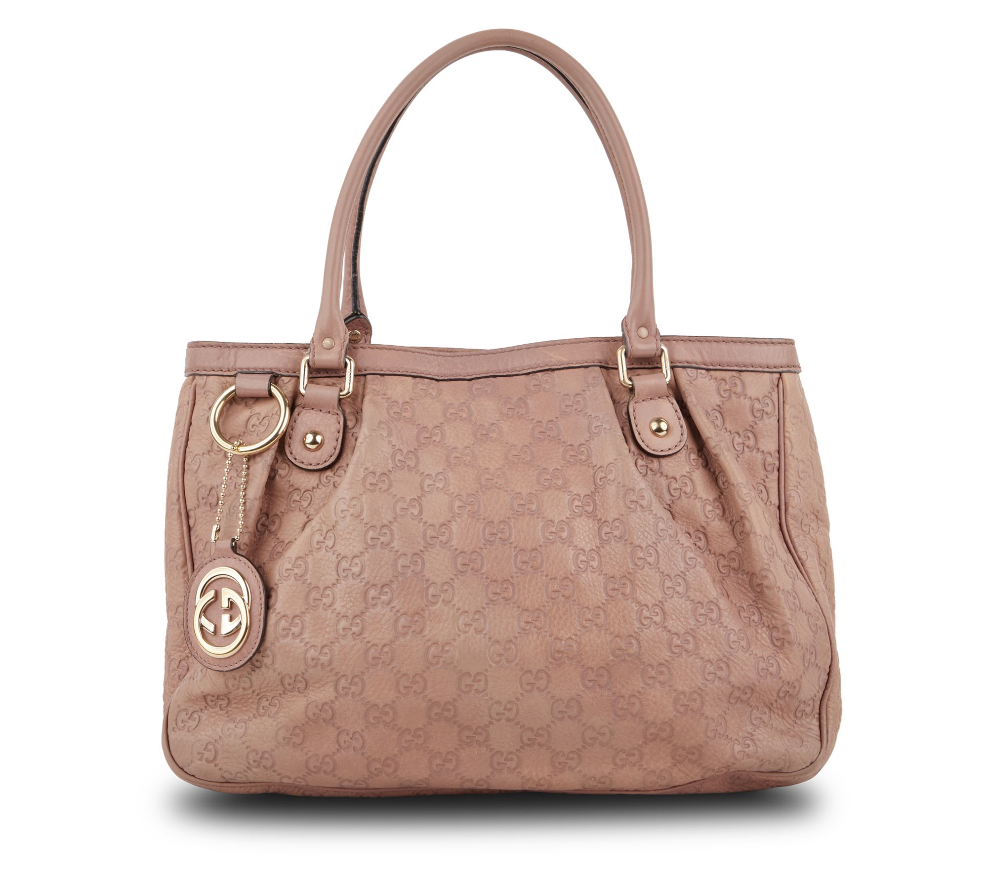 Pre-Owned Gucci Sukey Tote Bag Guccissima Pink