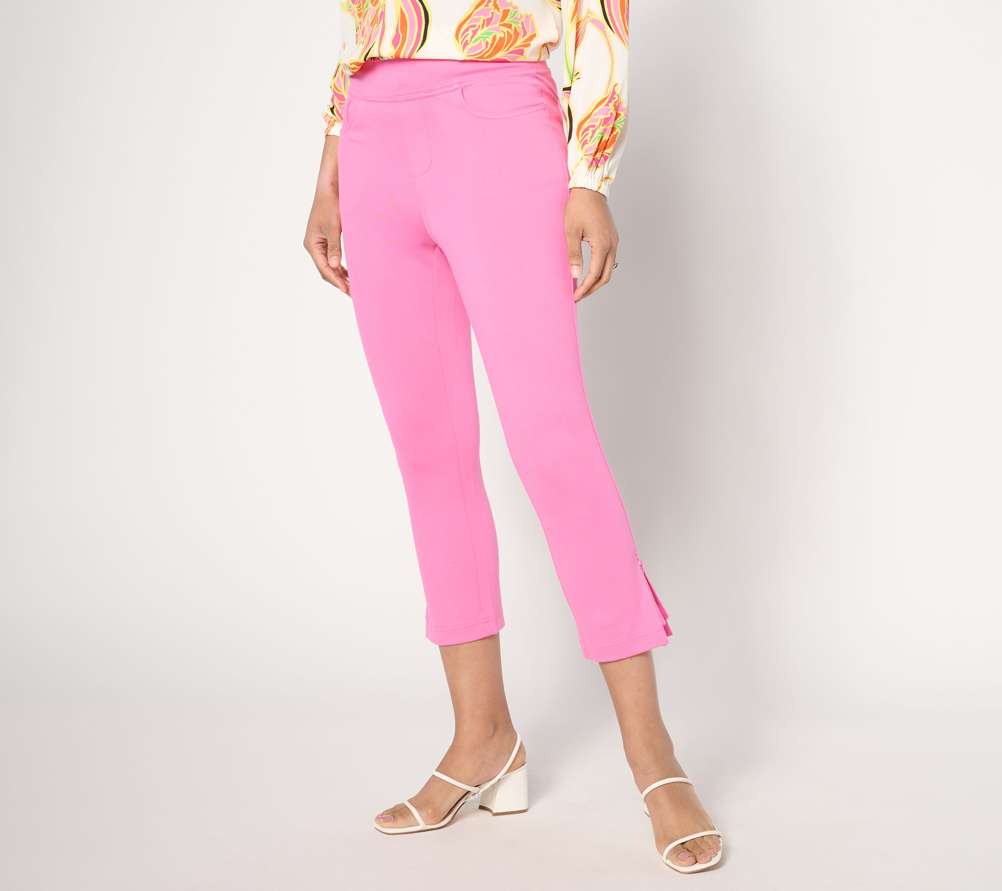 "As Is" Belle by Kim Gravel Tall Coastal Crop Perfect Ponte Pant