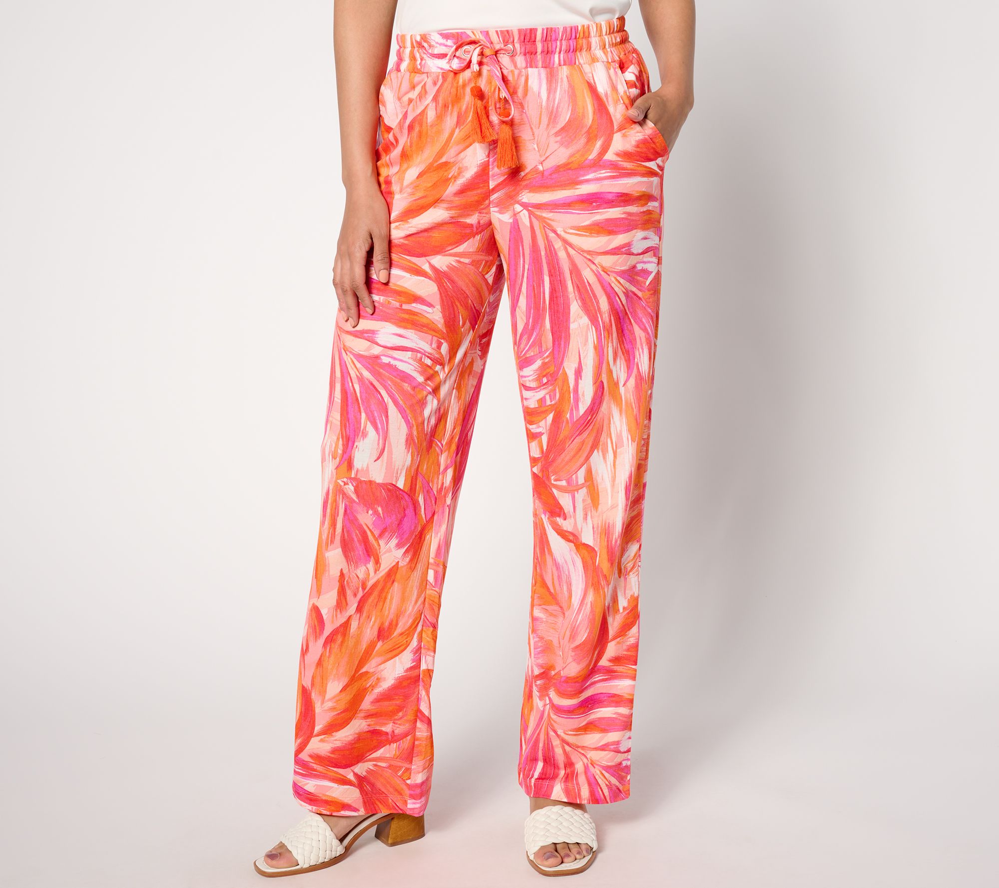 "As Is" Belle Beach by Kim Gravel Reg Cabana Knit Laguna Pant