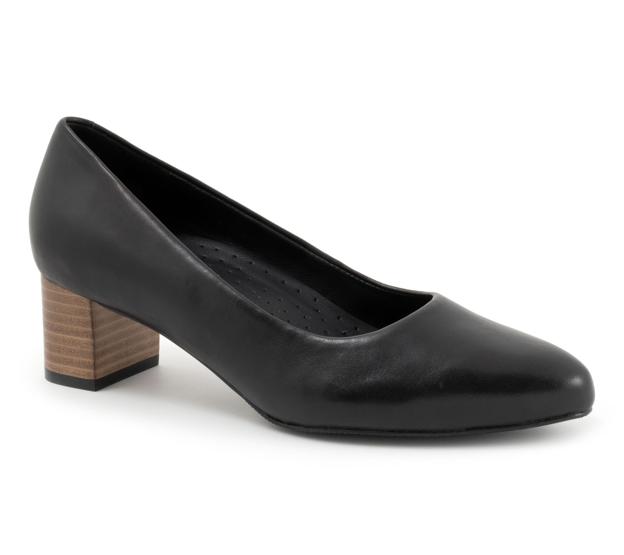 Trotters Kari Leather Block Heel Pump