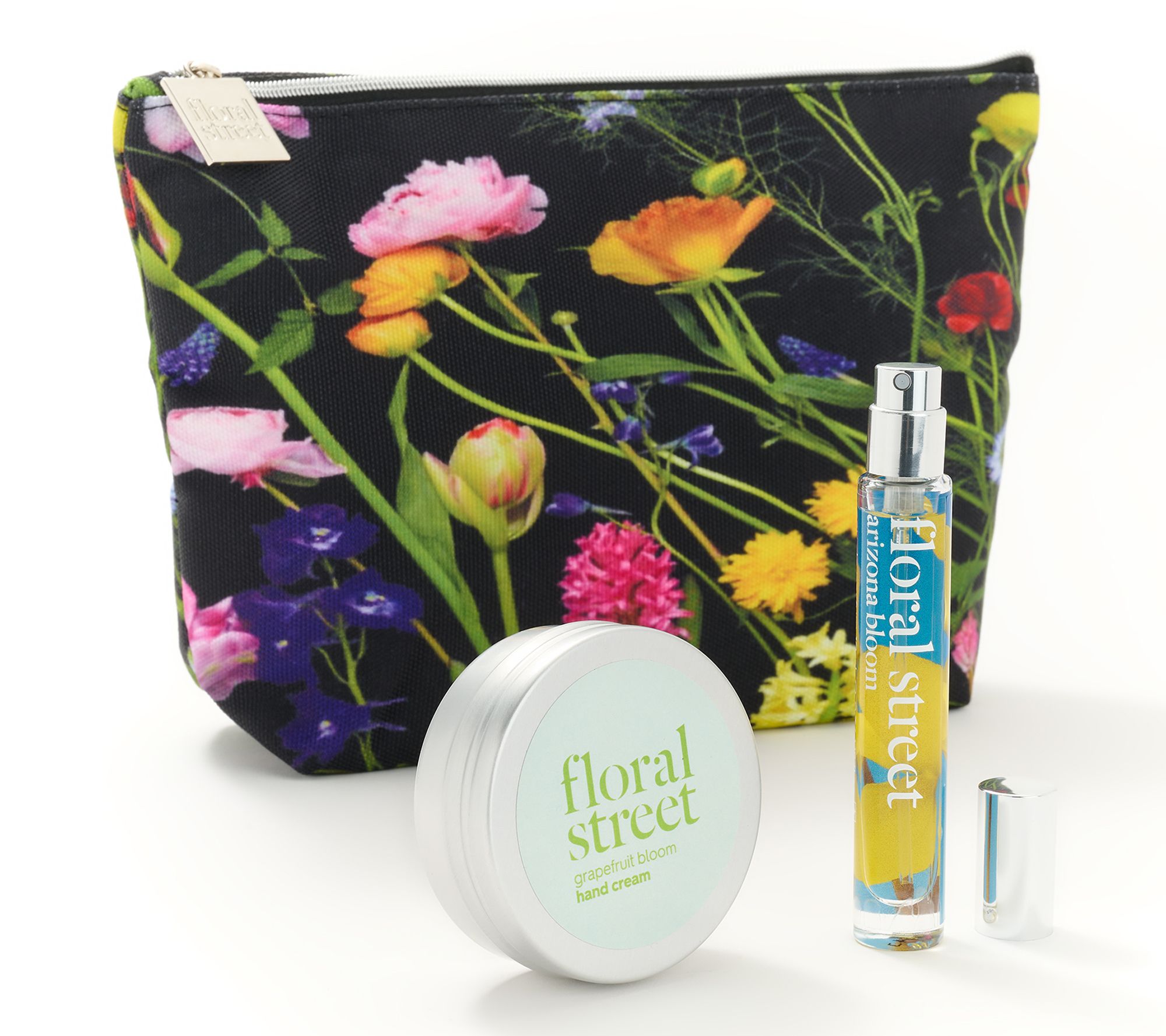 Floral Street Travel Set w/ EDP, Hand Cream, & Travel Bag