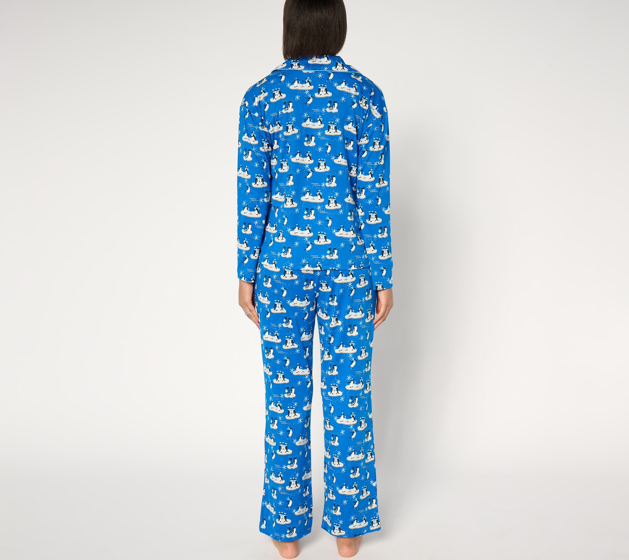 【muse mood】star chef pajama MUK LUKS Petite Dream Cloud Notch Collar Pajama Set - QVC.com