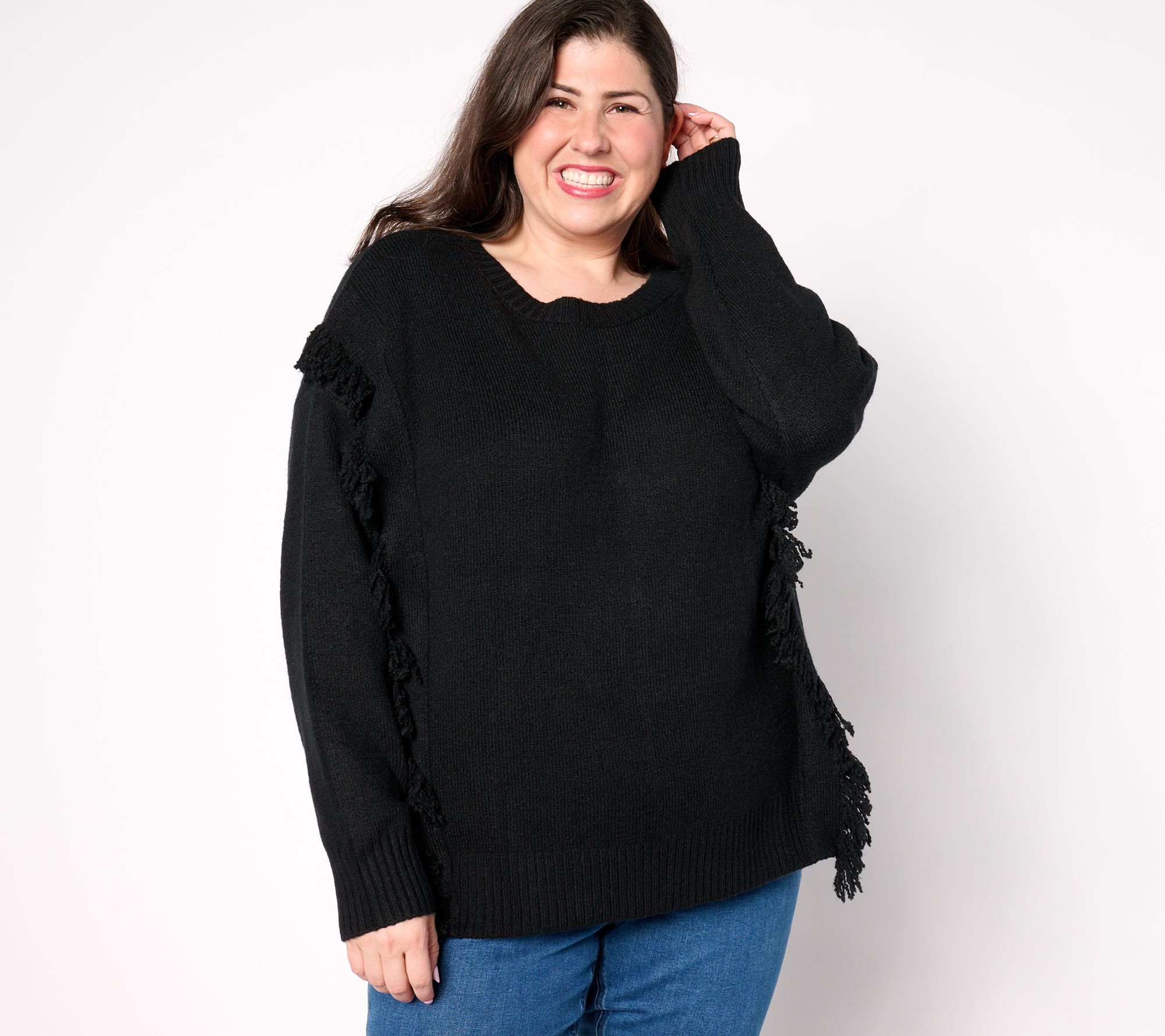 "As Is" Belle Boho by Kim Gravel Fringe Benefits Sweater