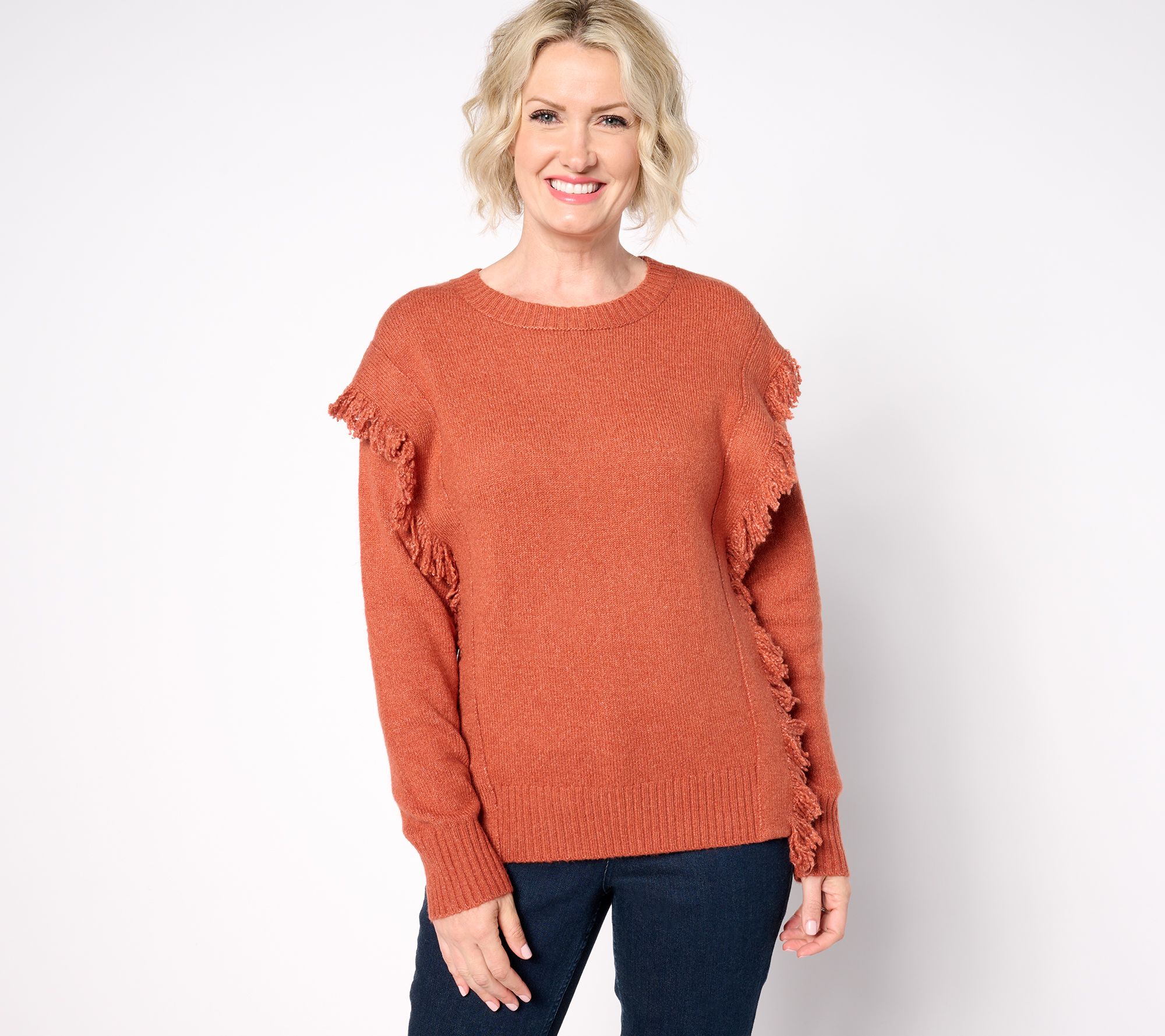 "As Is" Belle Boho by Kim Gravel Fringe Benefits Sweater