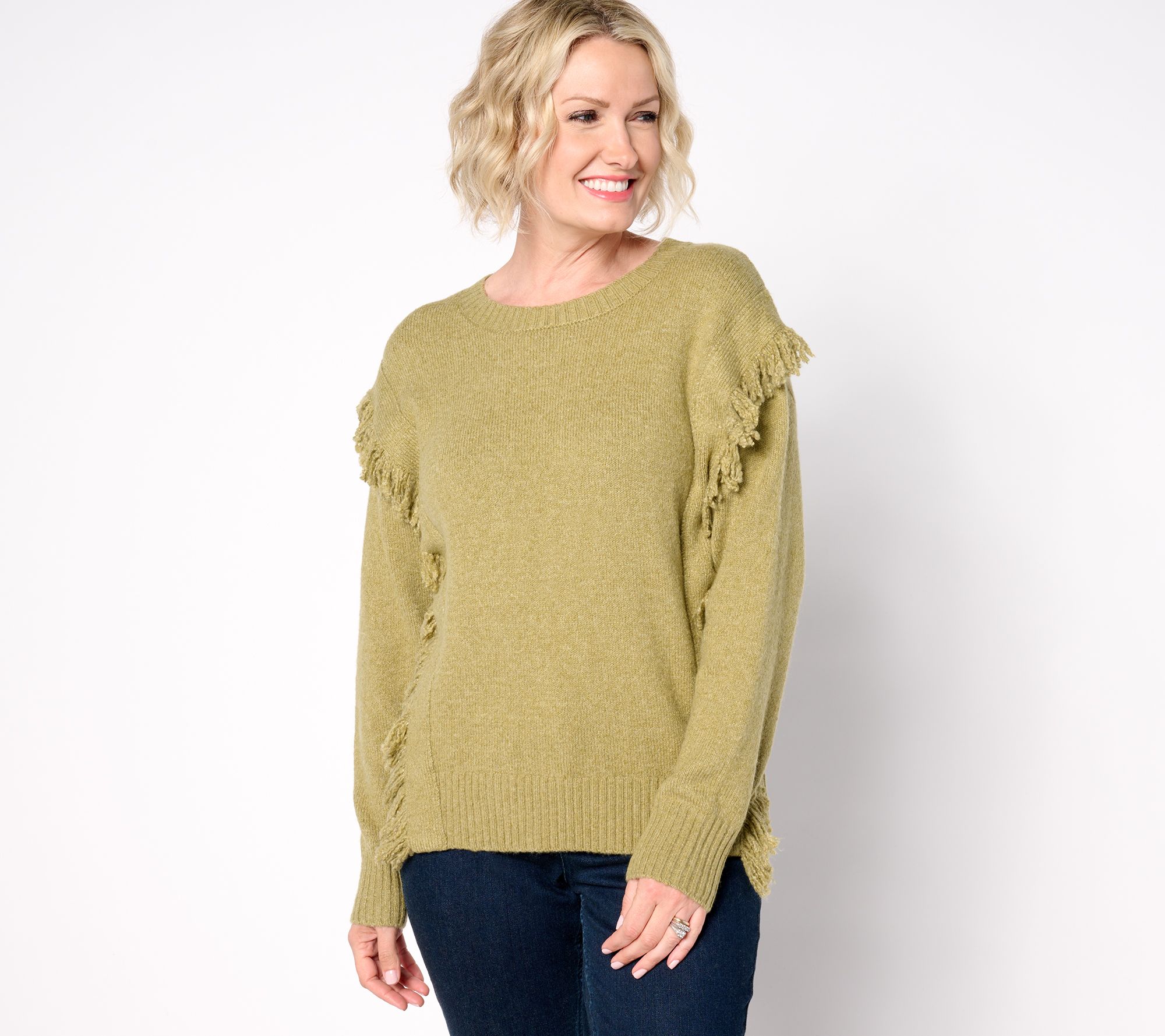 "As Is" Belle Boho by Kim Gravel Fringe Benefits Sweater