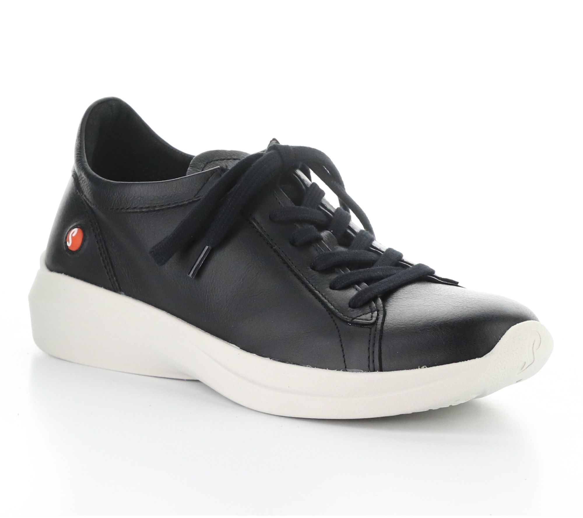 Softino's Smooth Leather Lace-Up Sneakers - Gaji778Sof