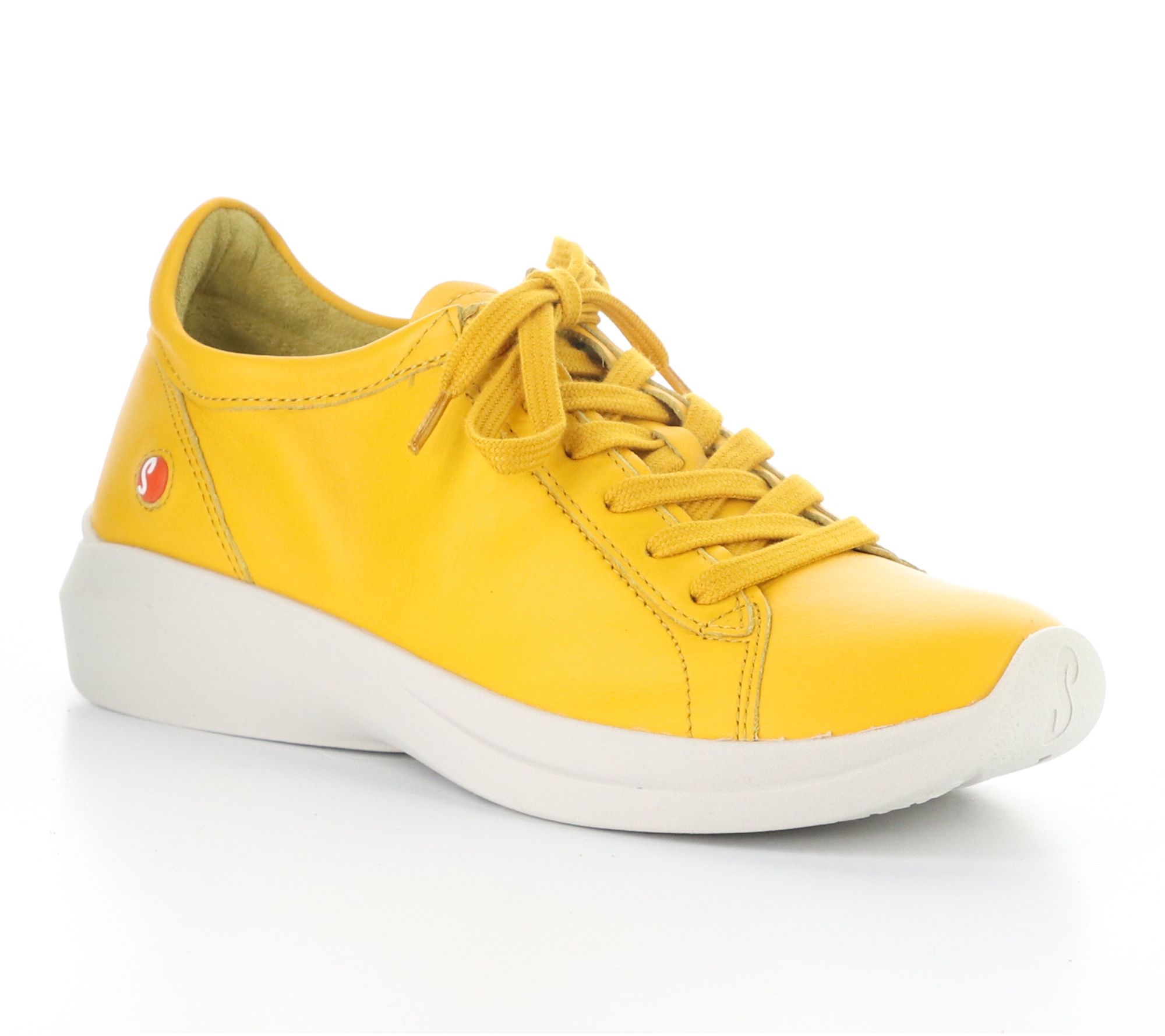 Softino's Smooth Leather Lace-Up Sneakers - Gaji778Sof