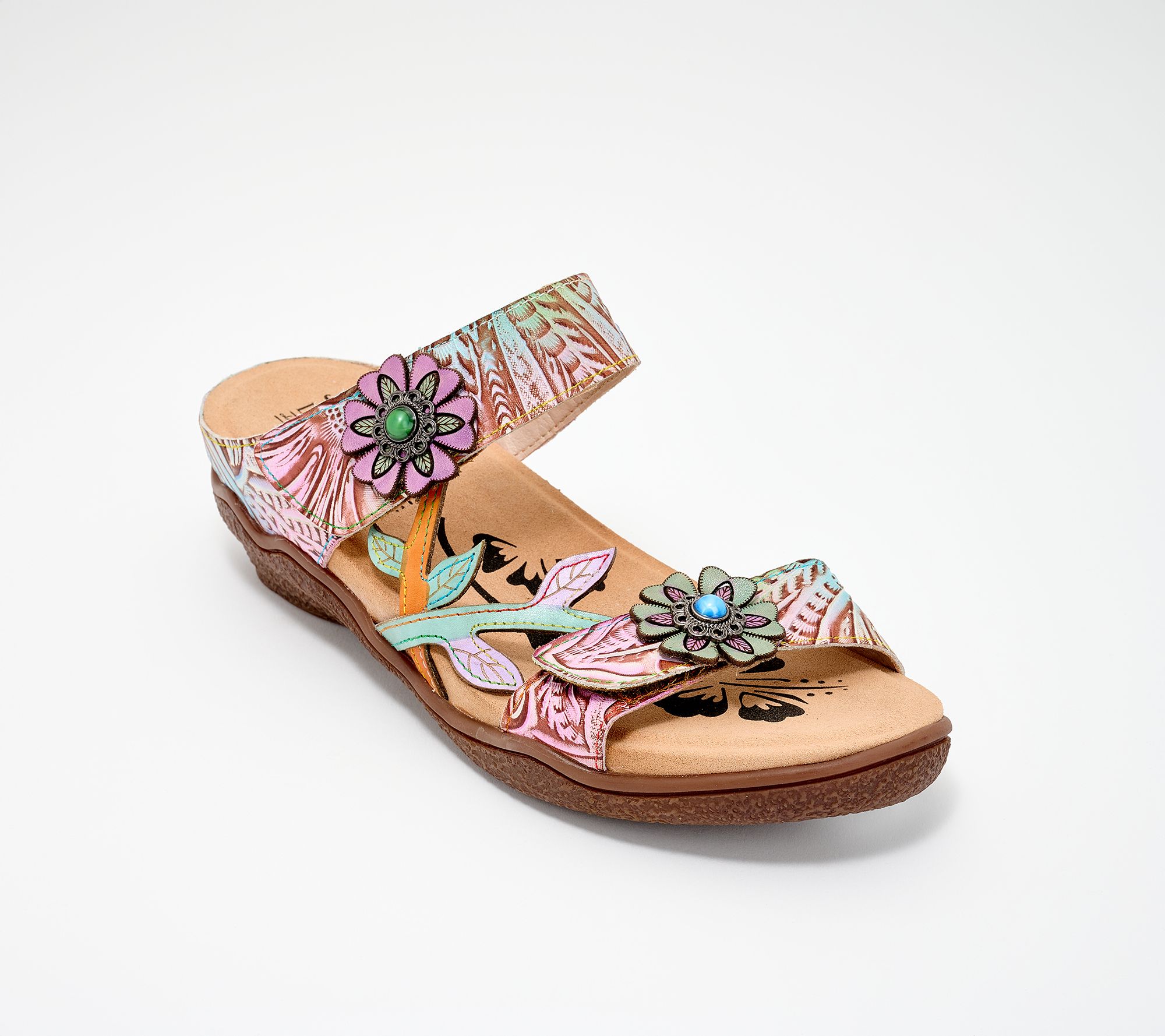 L'Artiste by Spring Step Leather Slide Sandals Aymee