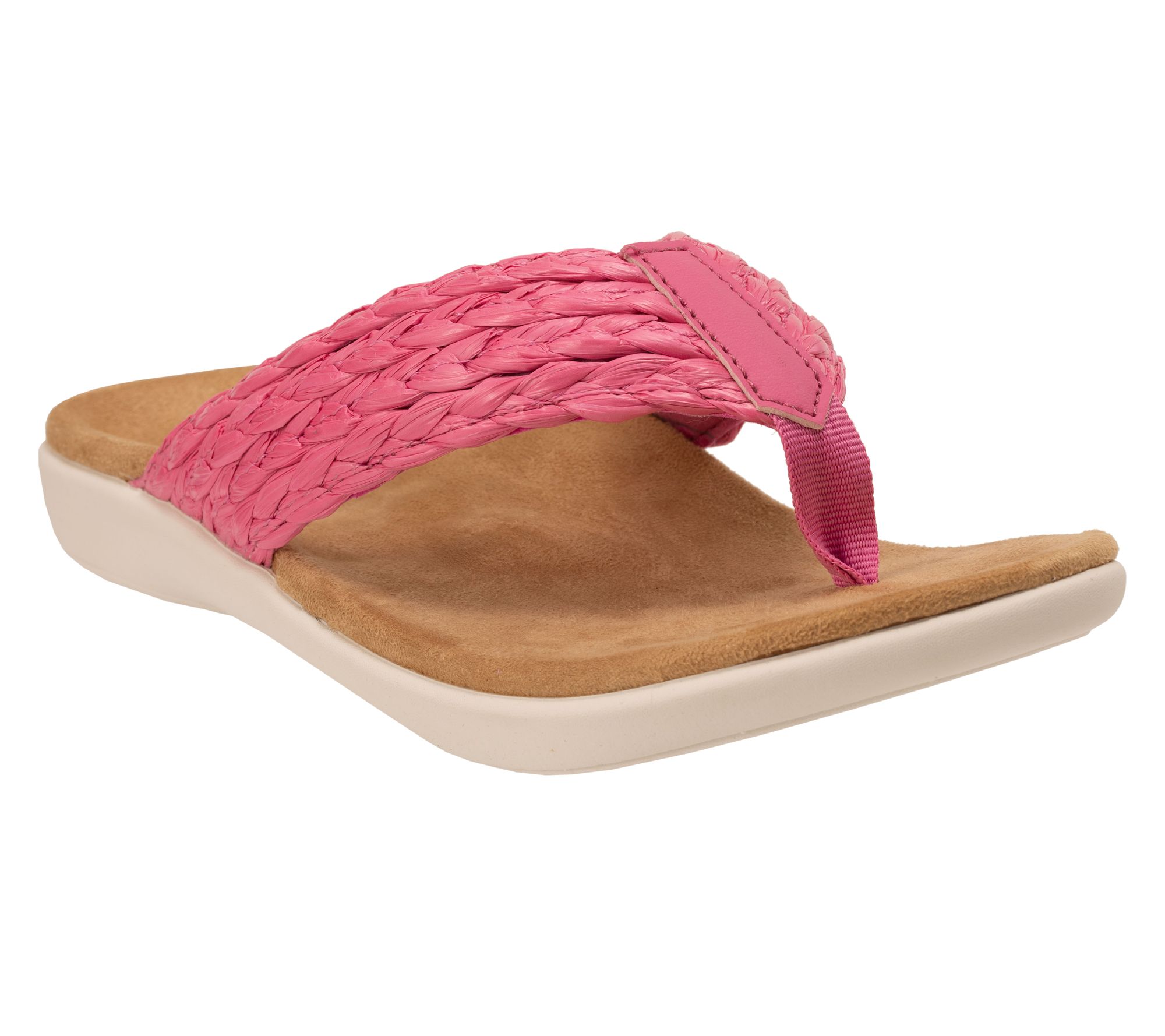 Revitalign Orthotic Memory Foam Thong Sandals - Yumi Raffia