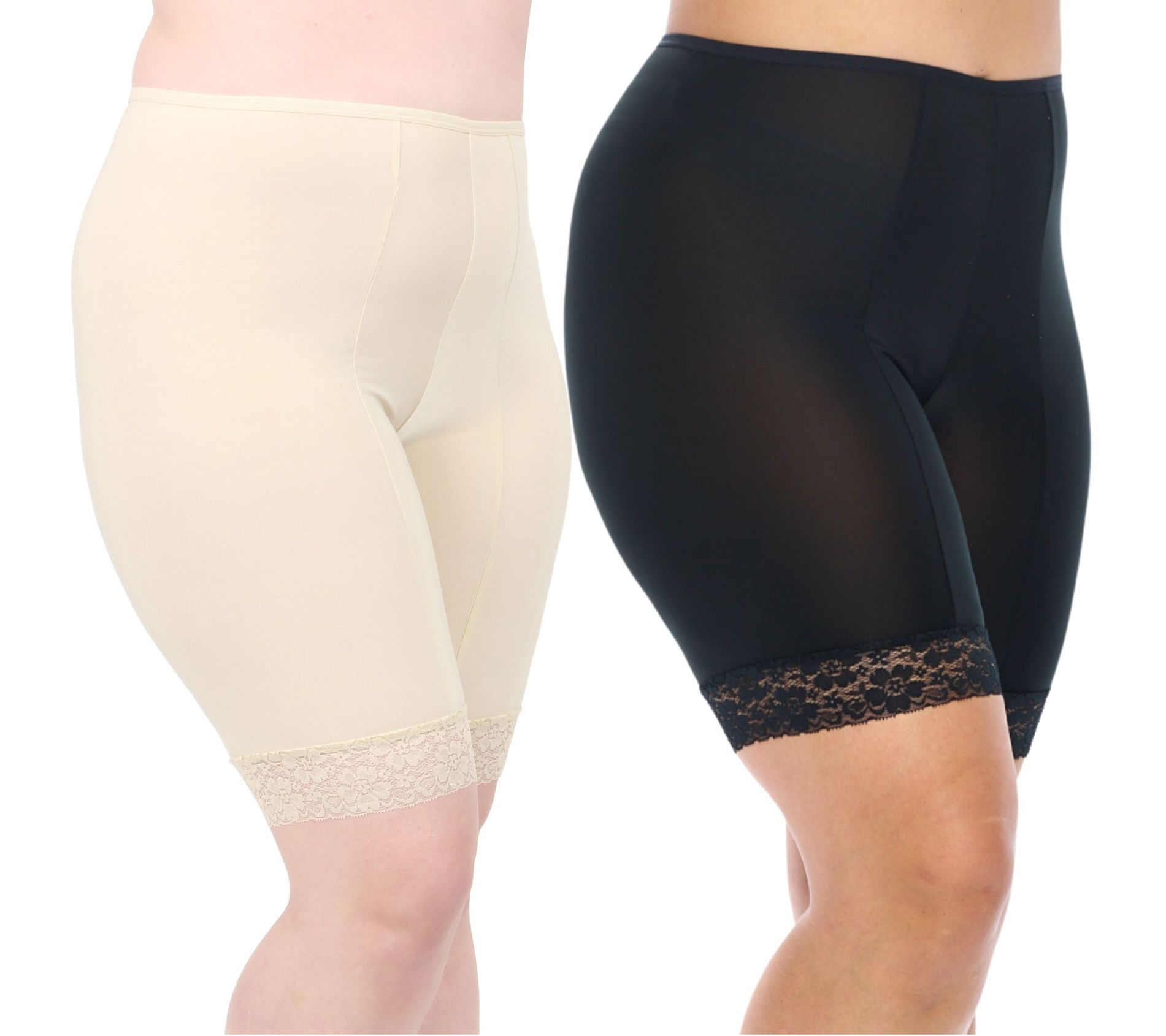 Undersummers Set of 2 Cooling Fusion 9" Shortlette Slip Short