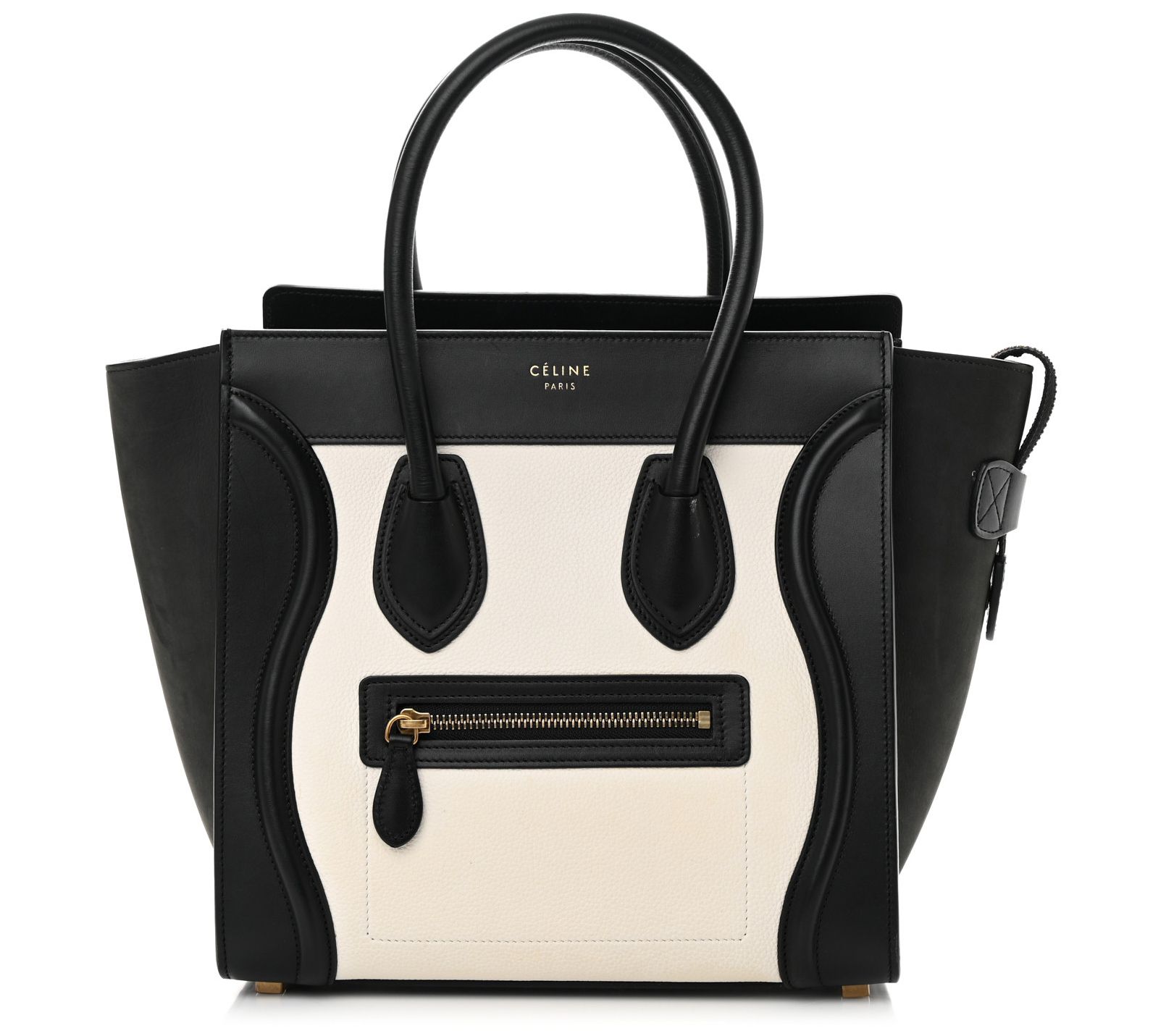  Pre-Owned Celine Baby Grained Calfskin Tri-Color Micro Luggage