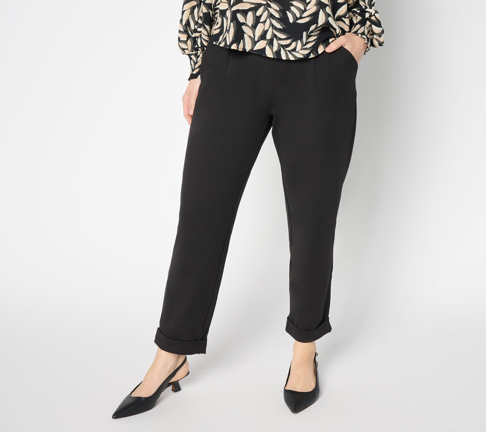 nicole by Nicole Miller Petite Pull-On Cuffed Pants