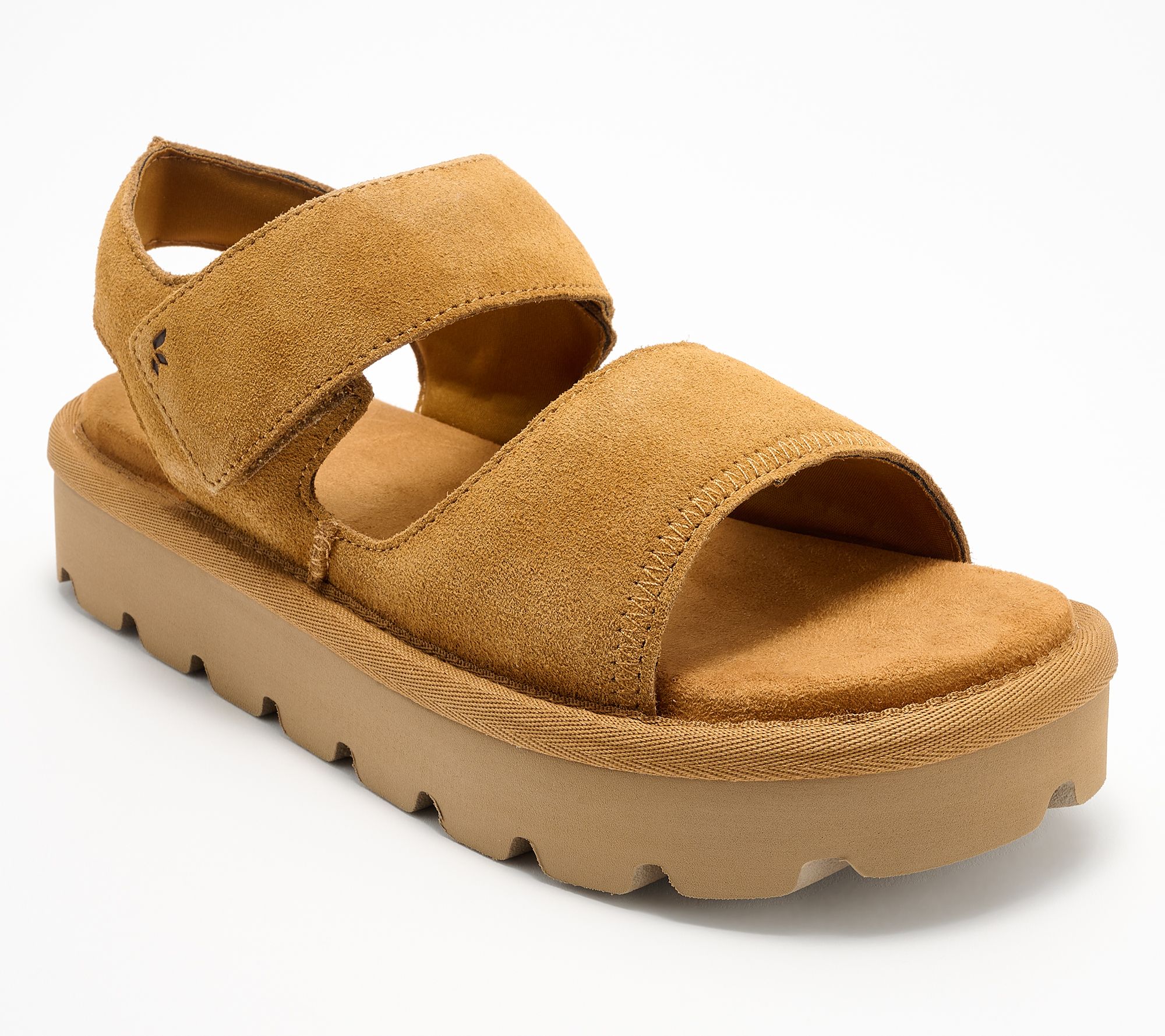 "As Is" Koolaburra by UGG Suede Adjustable Sandals- Tizz