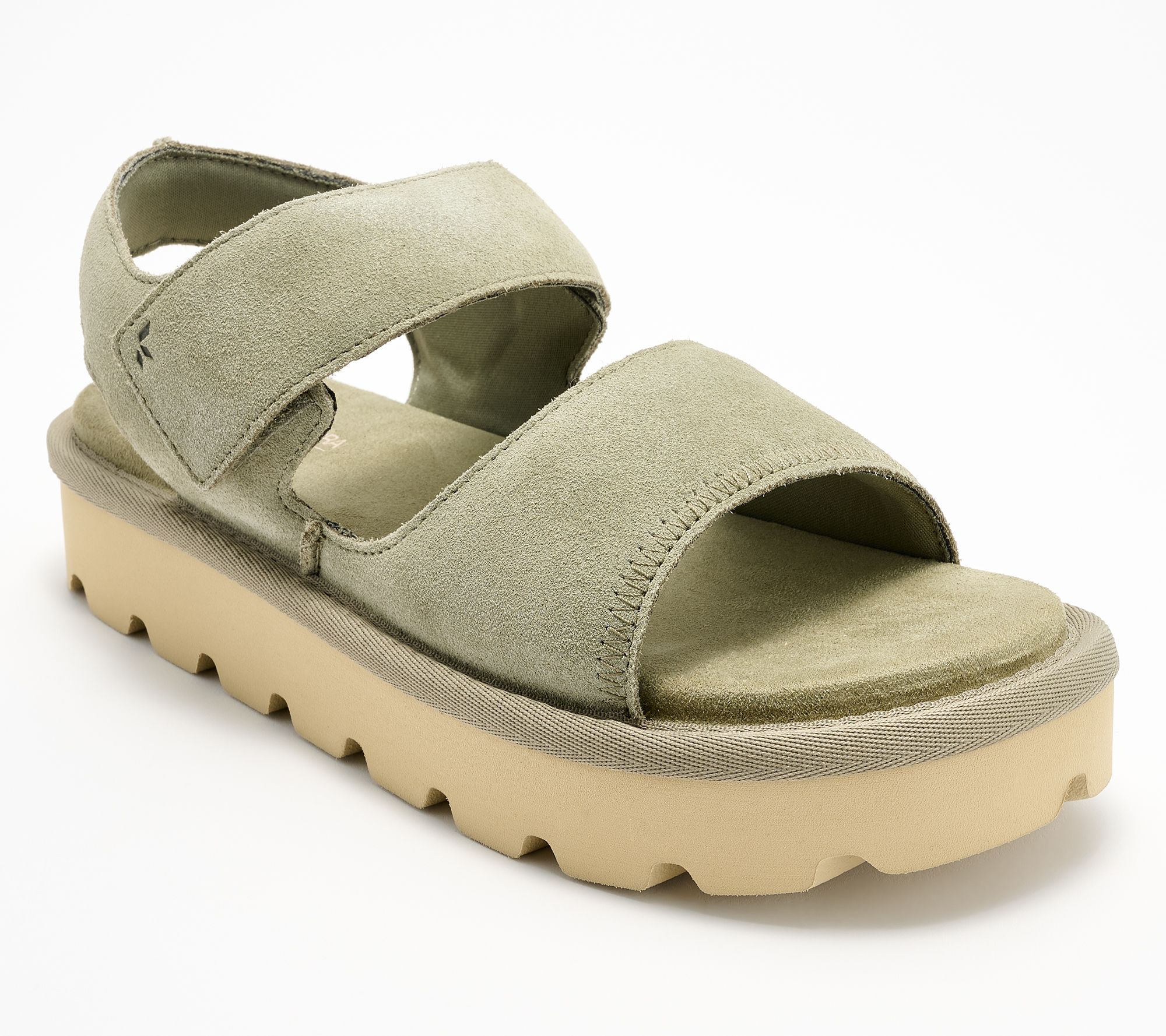 "As Is" Koolaburra by UGG Suede Adjustable Sandals- Tizz