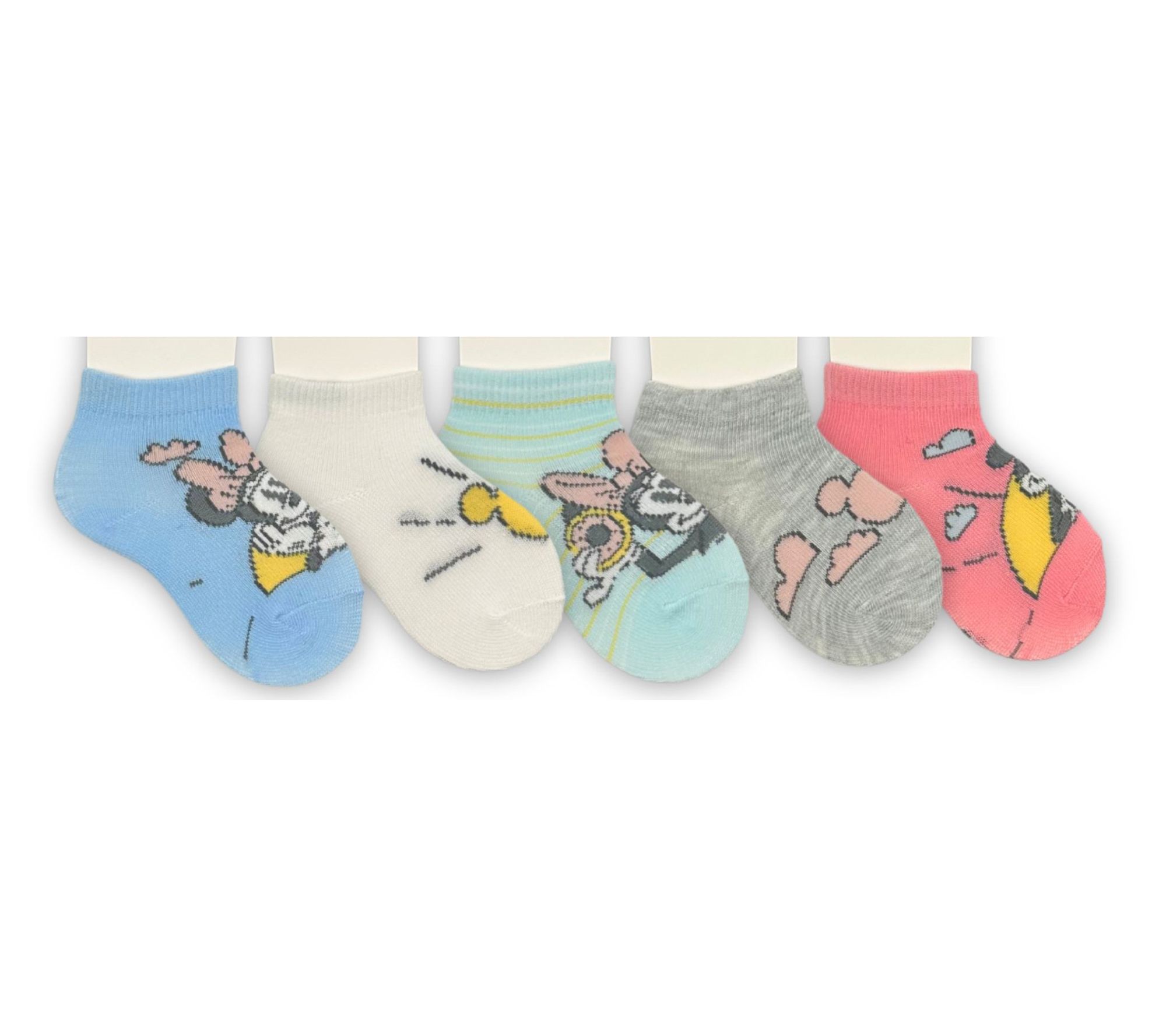 Disney Infant Set of 5 Character Shorty Socks