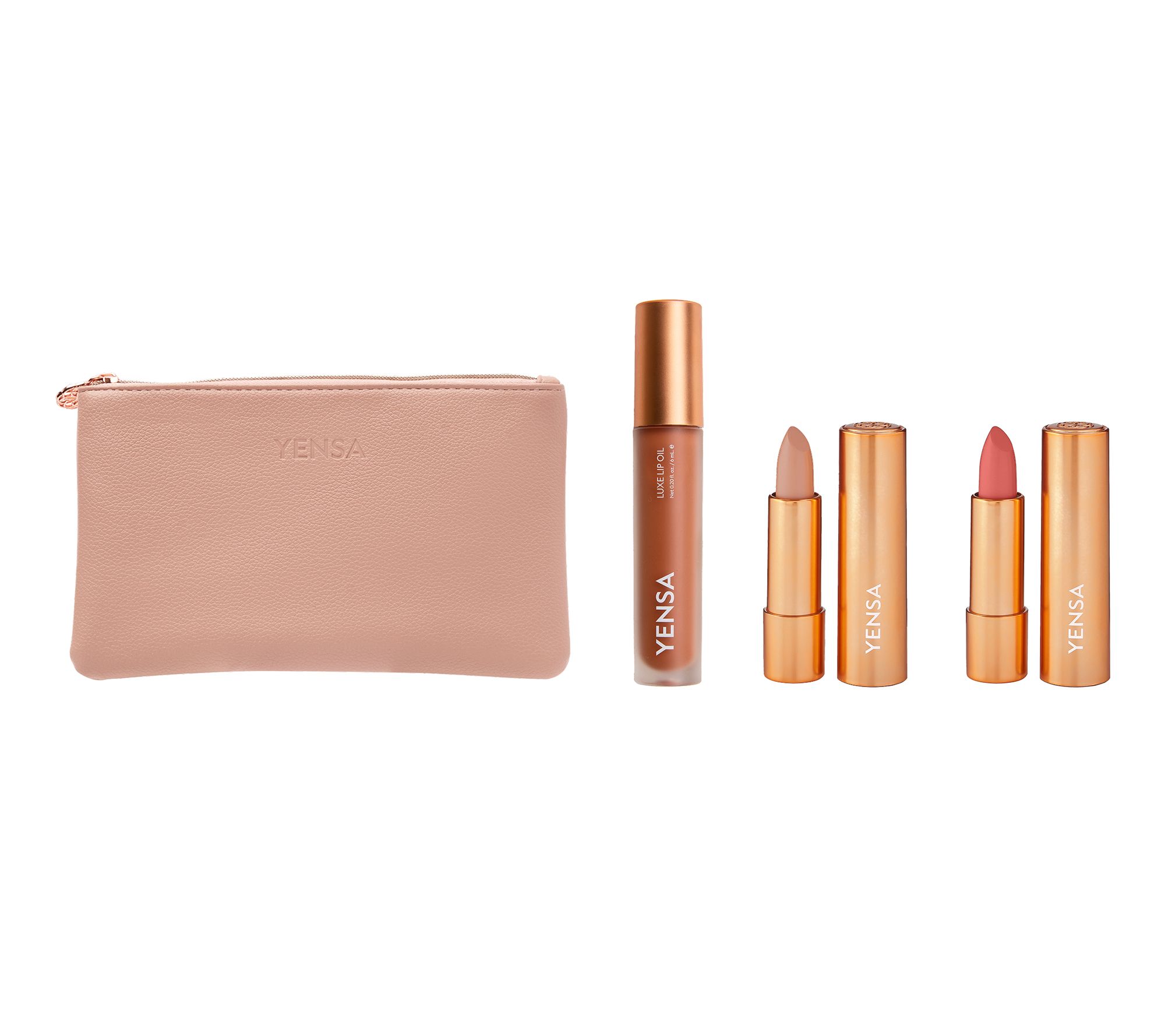 YENSA Beauty Lipstick Duo & Lip Oil with Bag