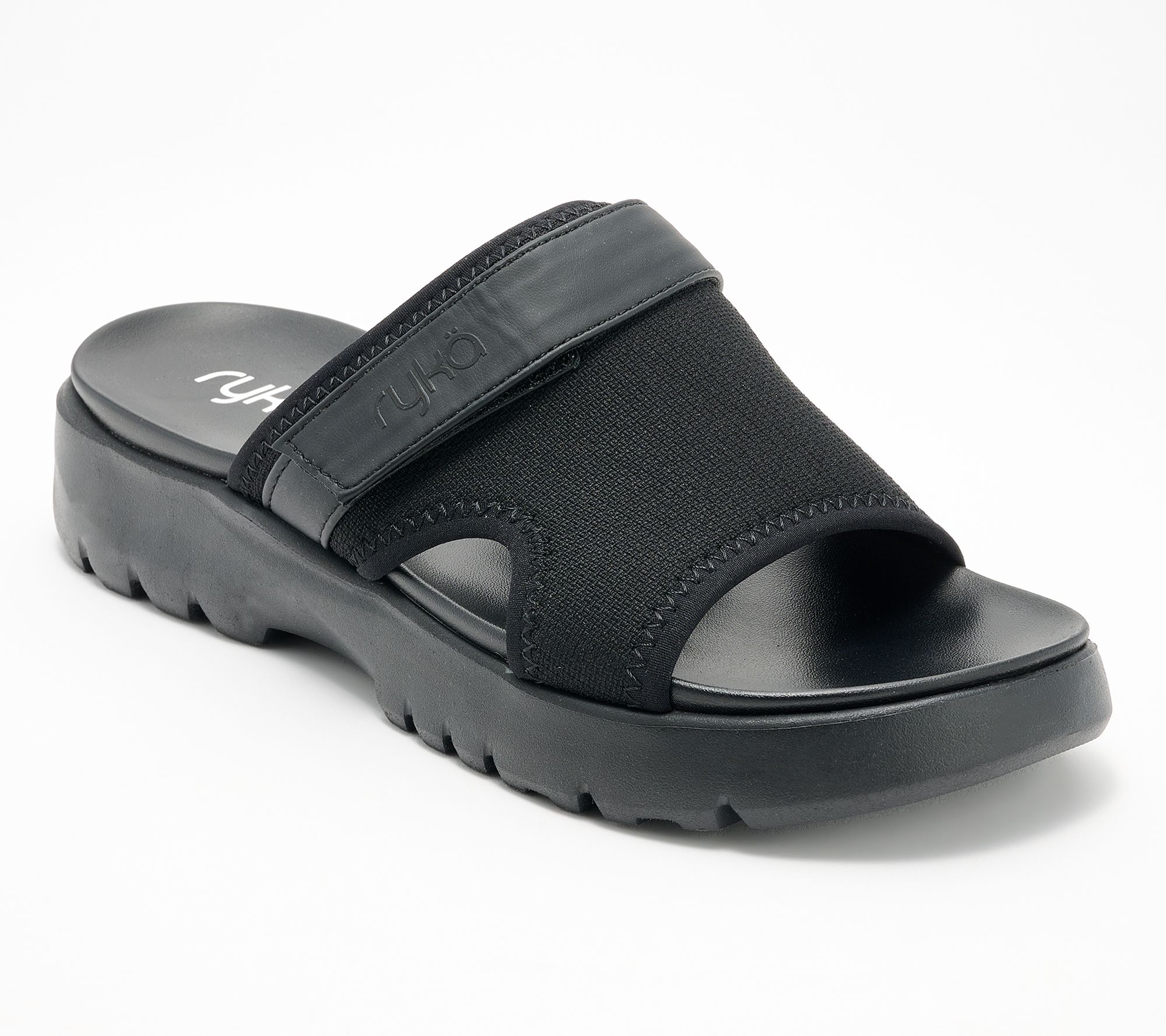 "As Is" Ryka Adjustable Sport Slide Sandals - Brilliant