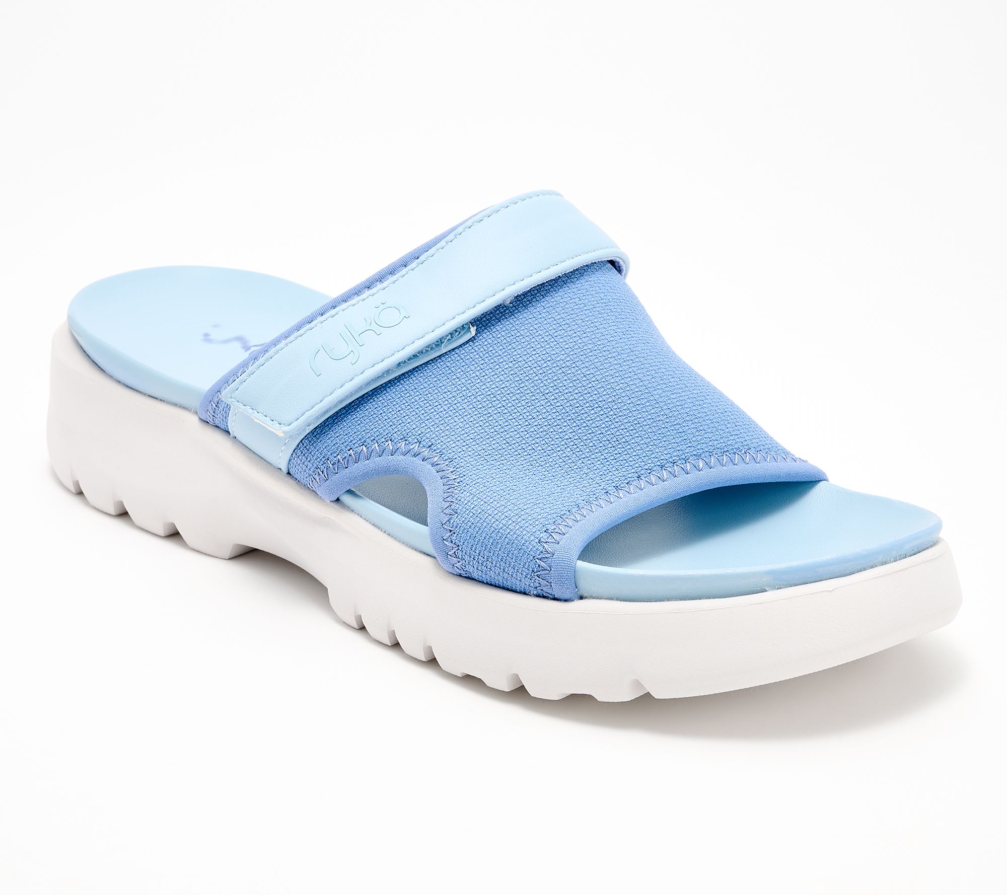 "As Is" Ryka Adjustable Sport Slide Sandals - Brilliant