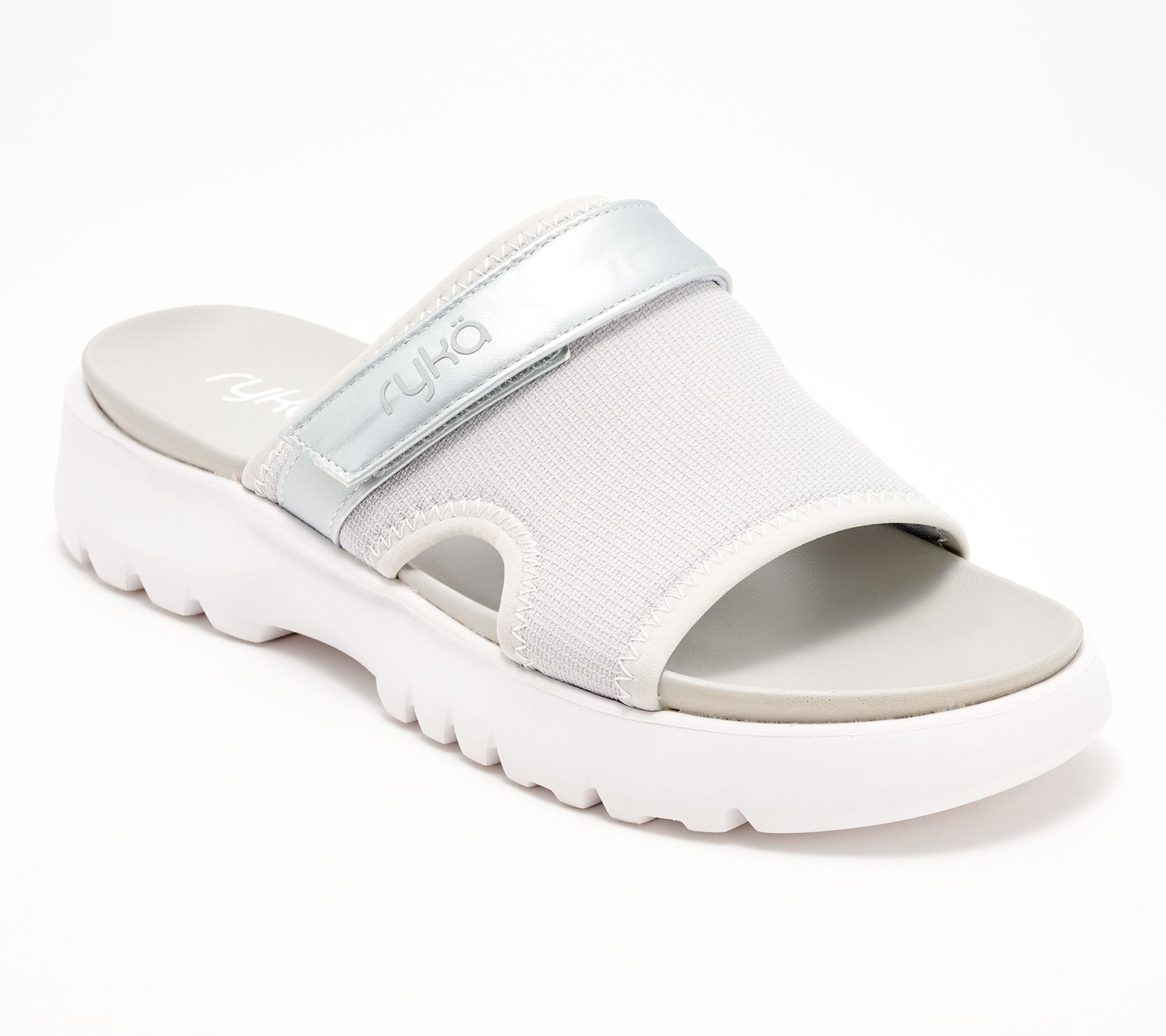 "As Is" Ryka Adjustable Sport Slide Sandals - Brilliant