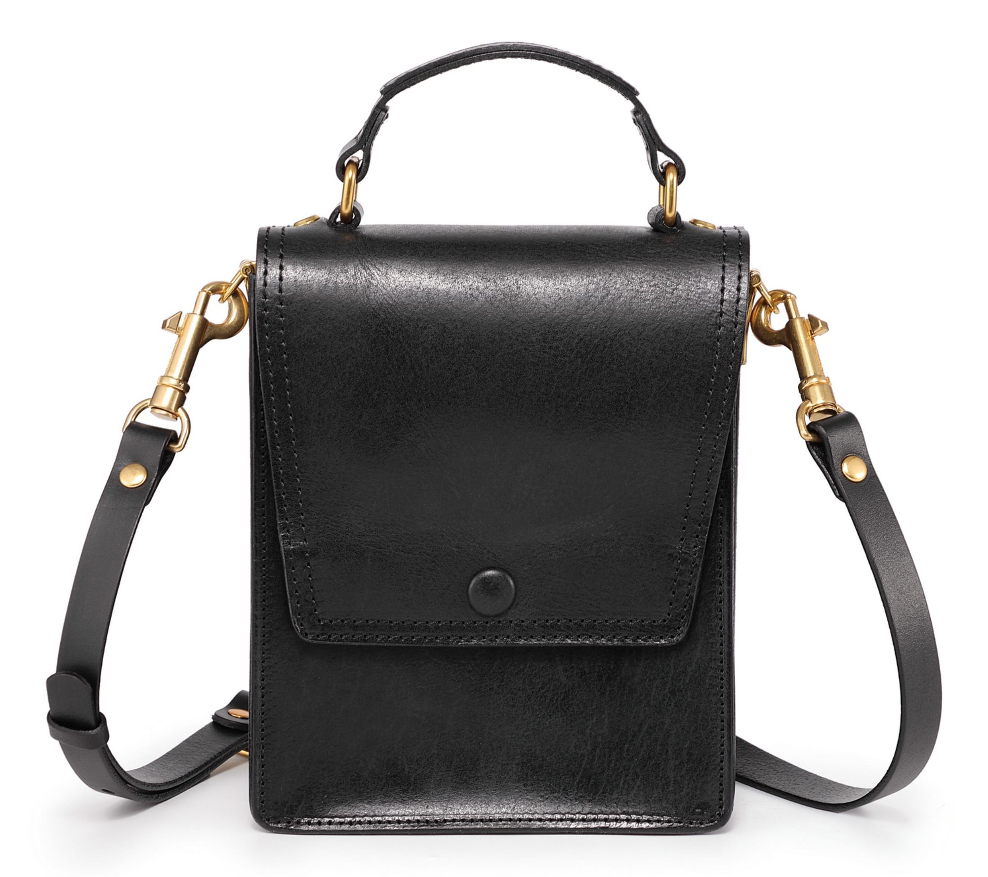 Old Trend Basswood Leather Top Handle Crossbody