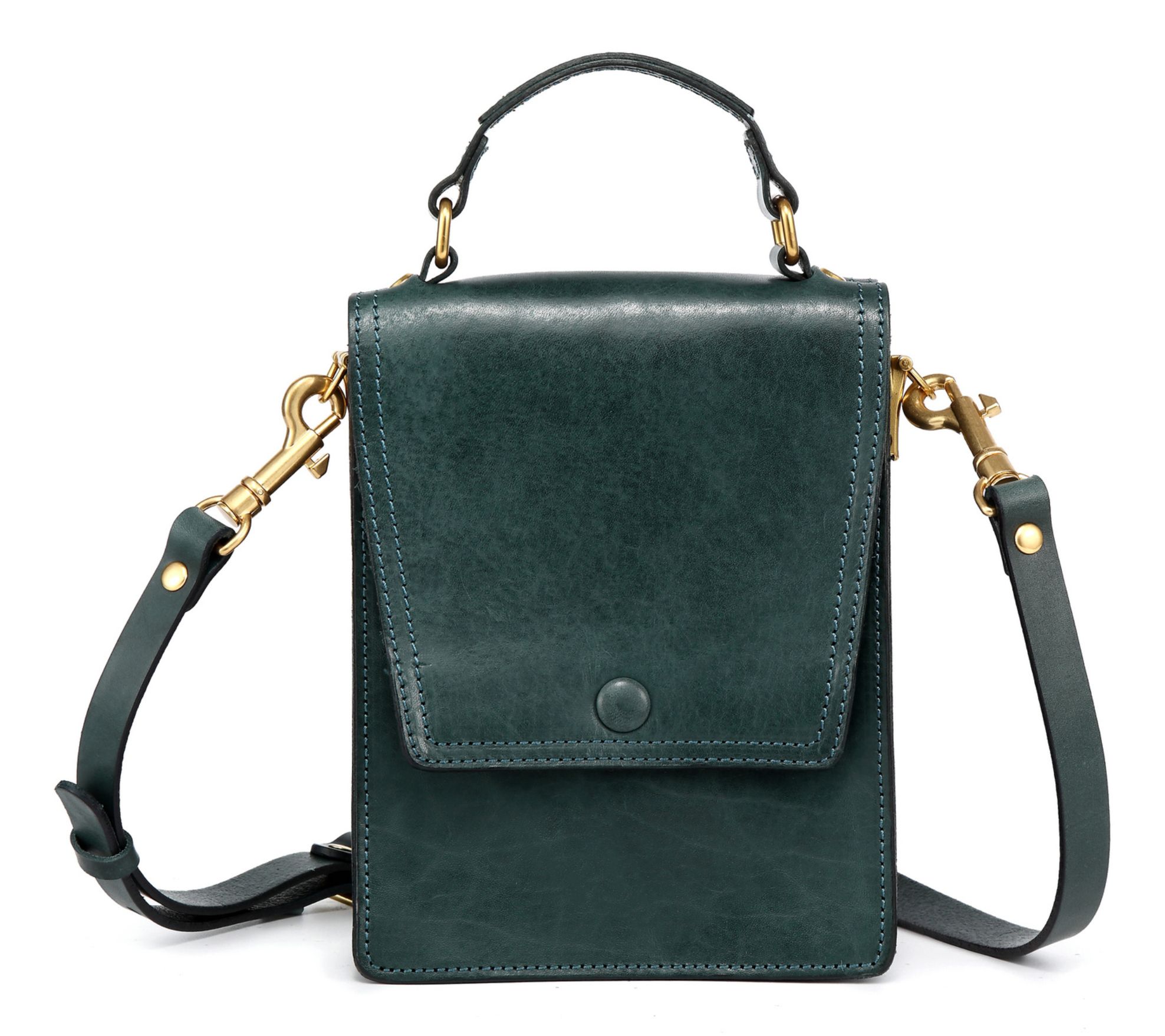 Old Trend Basswood Leather Top Handle Crossbody