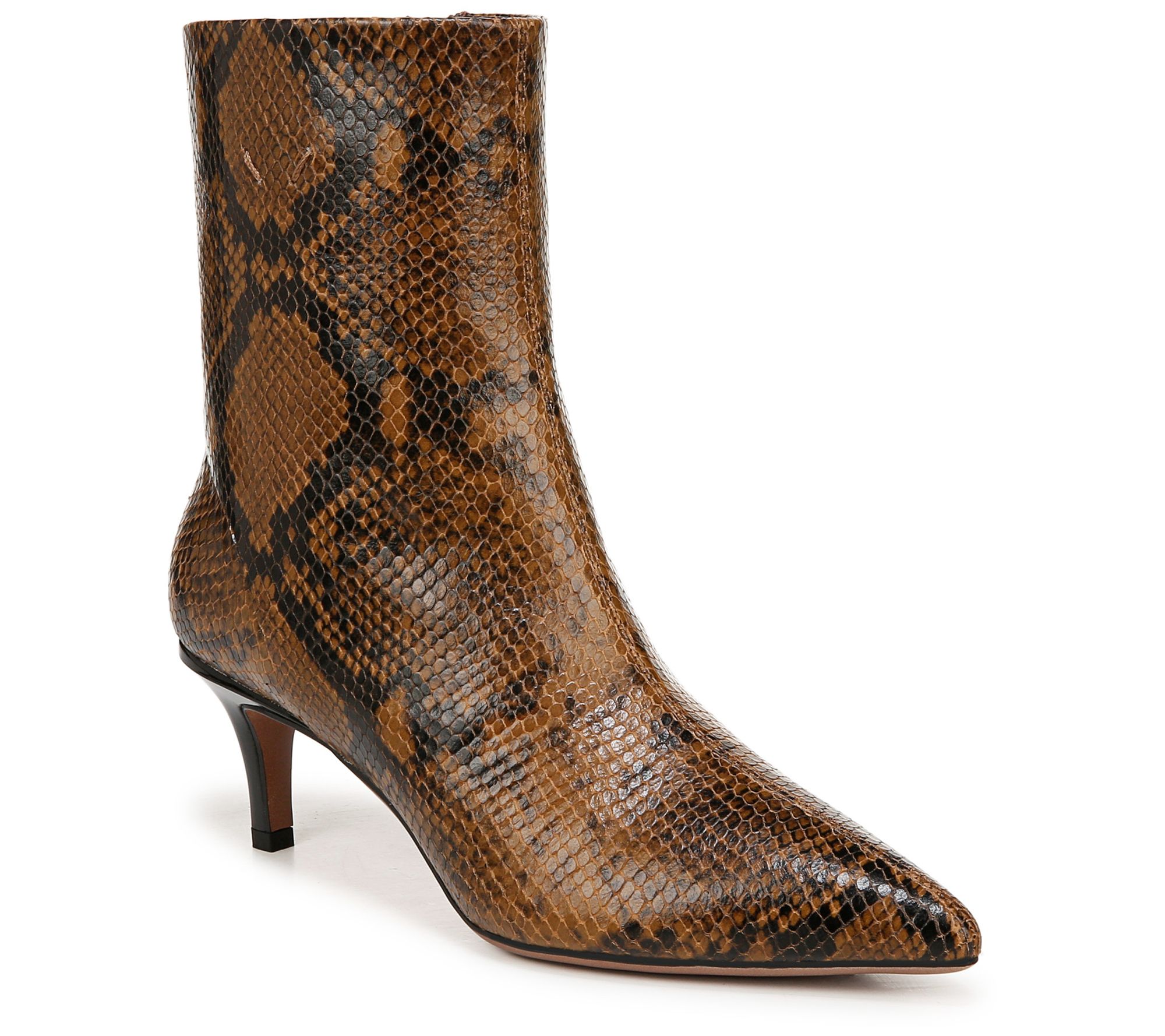 Franco Sarto Mid Shaft Kitten Heel Boots - Anna