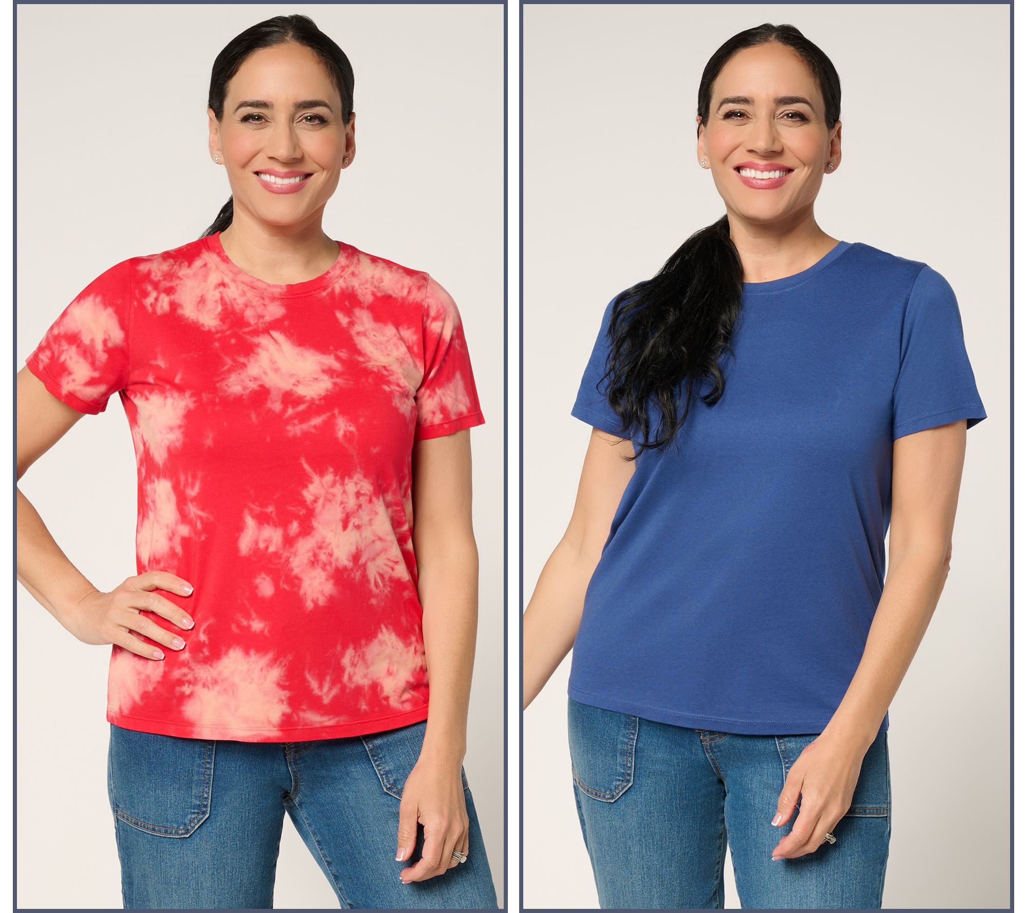 "As Is" LOGO Principles by Lori Goldstein 2-Pack Knit Tops