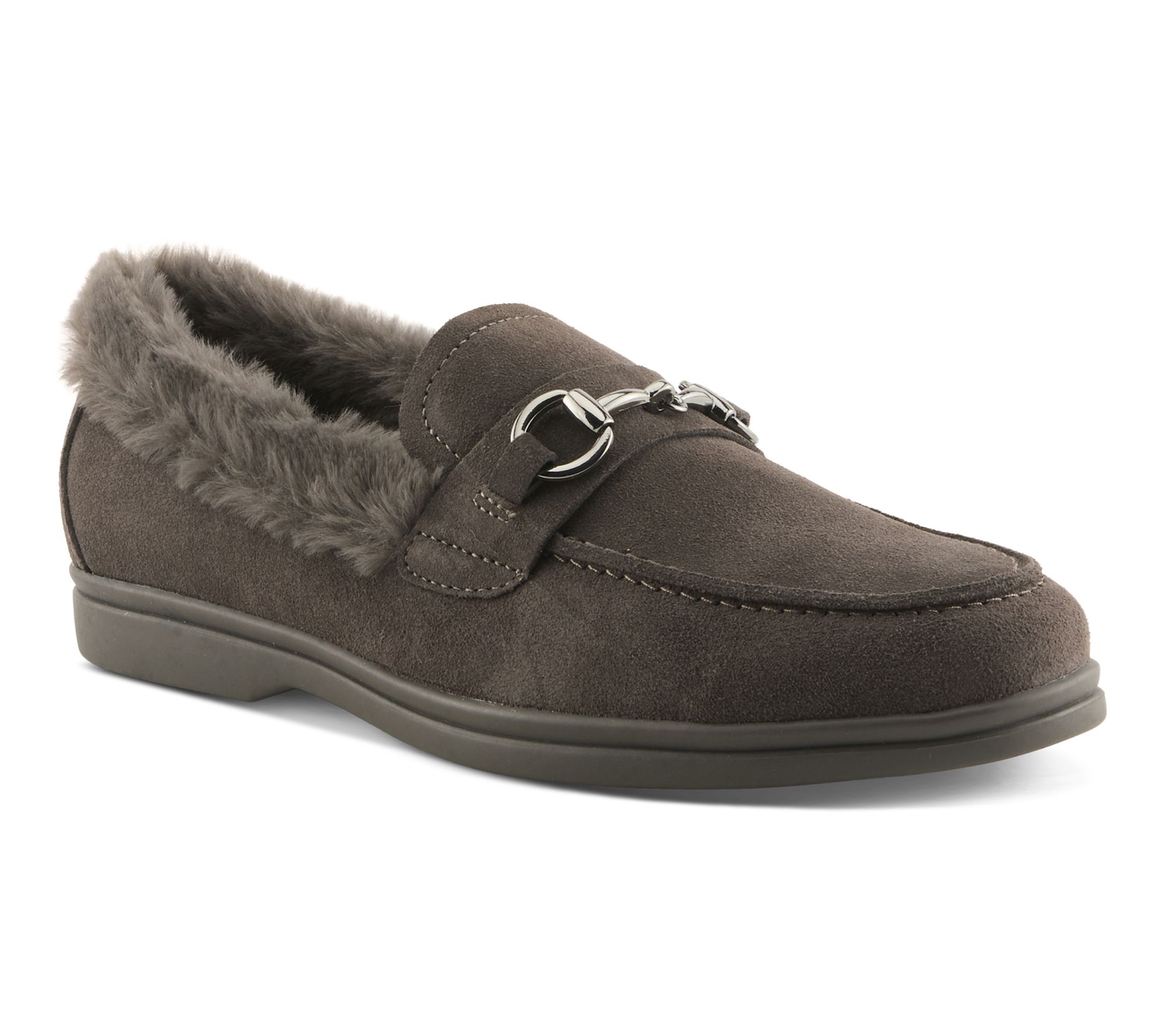 Spring Step Suede Loafers - Laurin