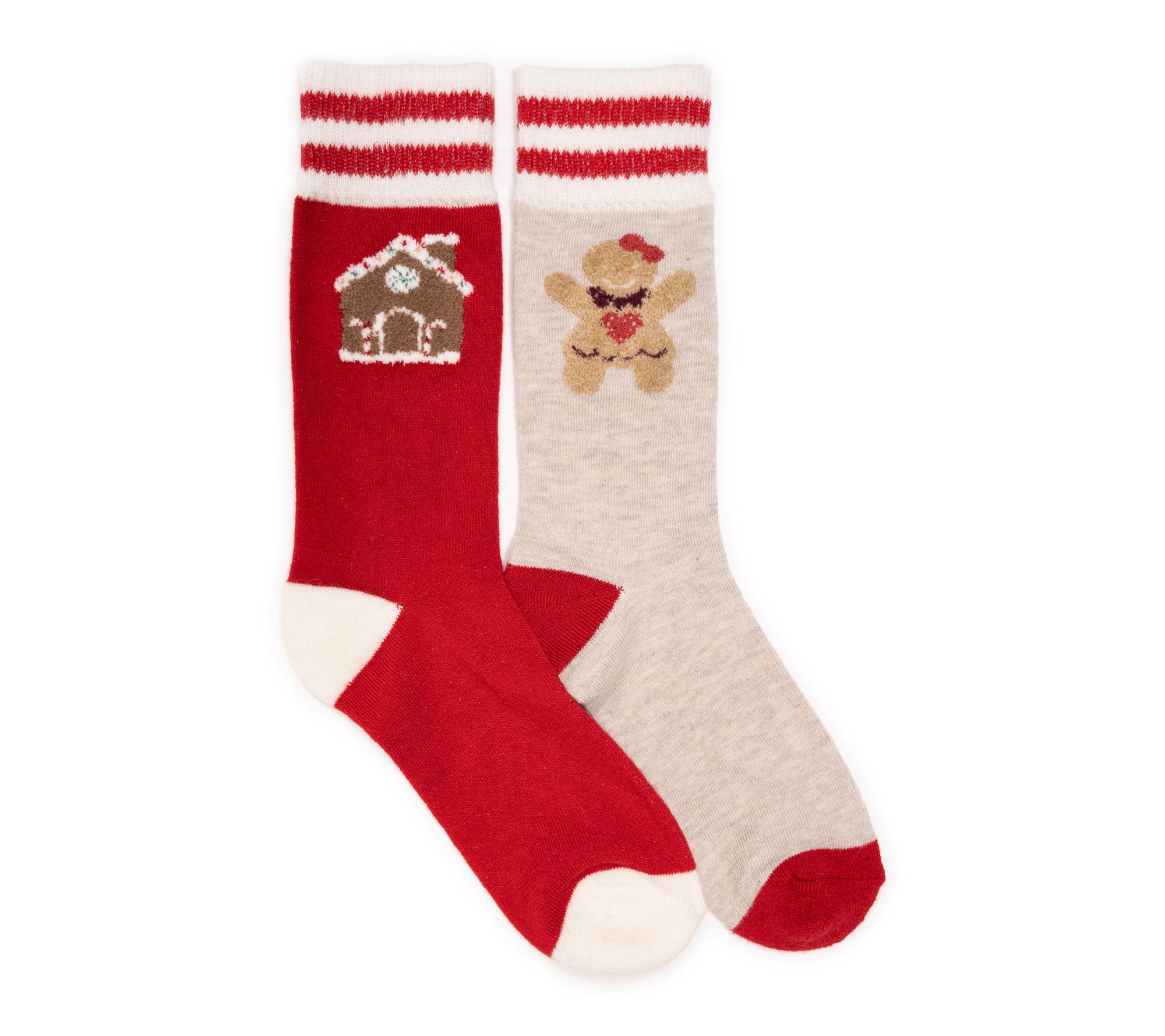 MUK LUKS Women's Set of 2 Novelty Cozy Lounge Socks