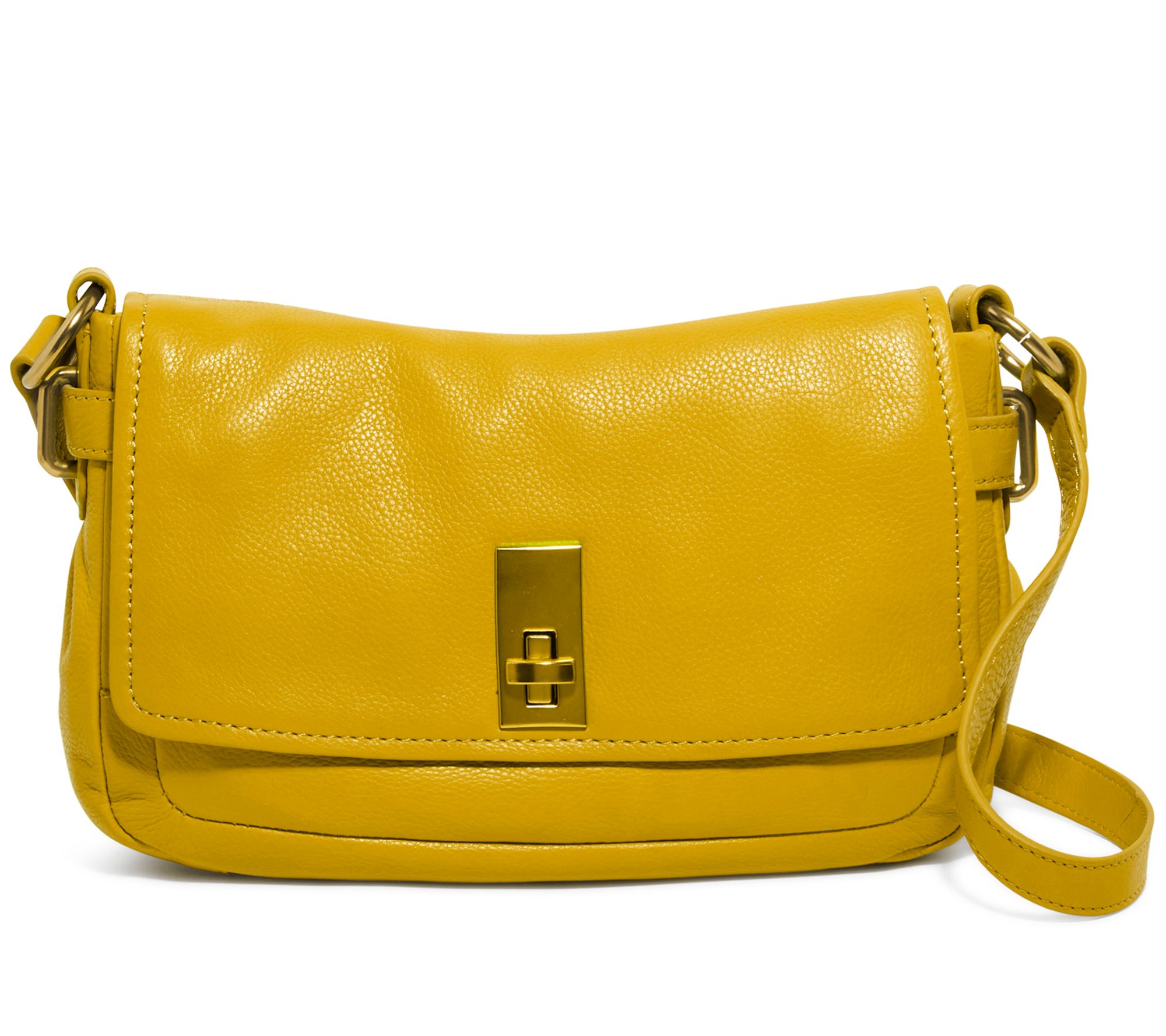 American Leather Co. Carter Leather Turnlock Crossbody