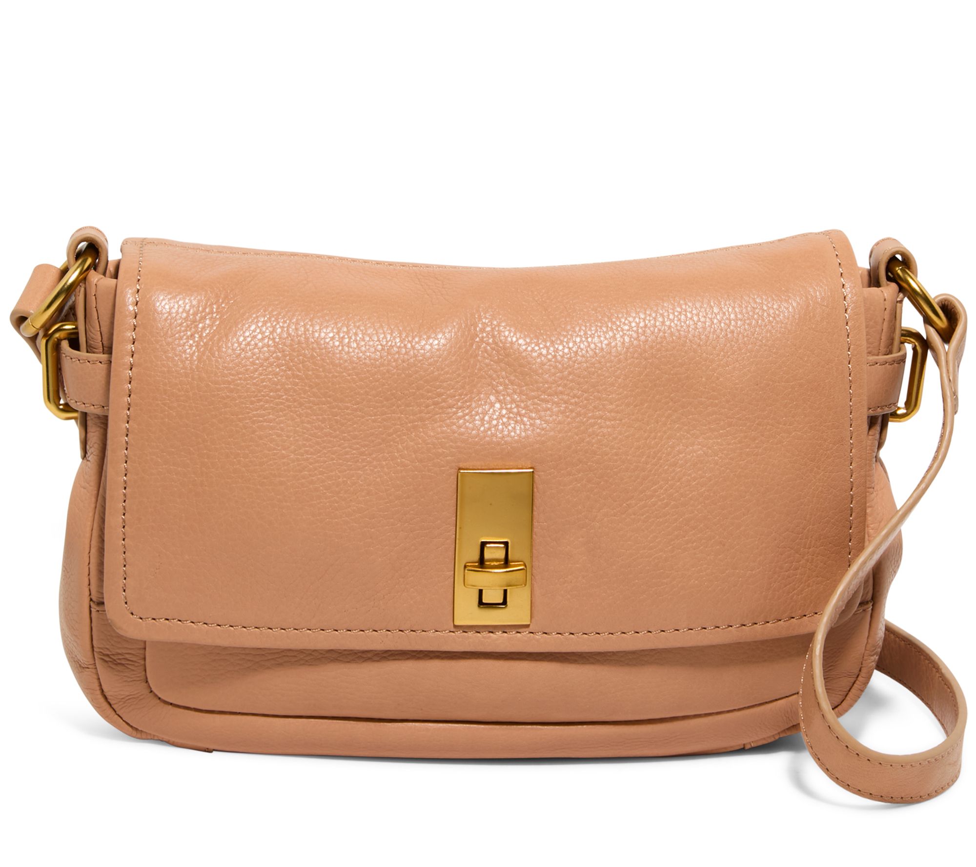 American Leather Co. Carter Leather Turnlock Crossbody