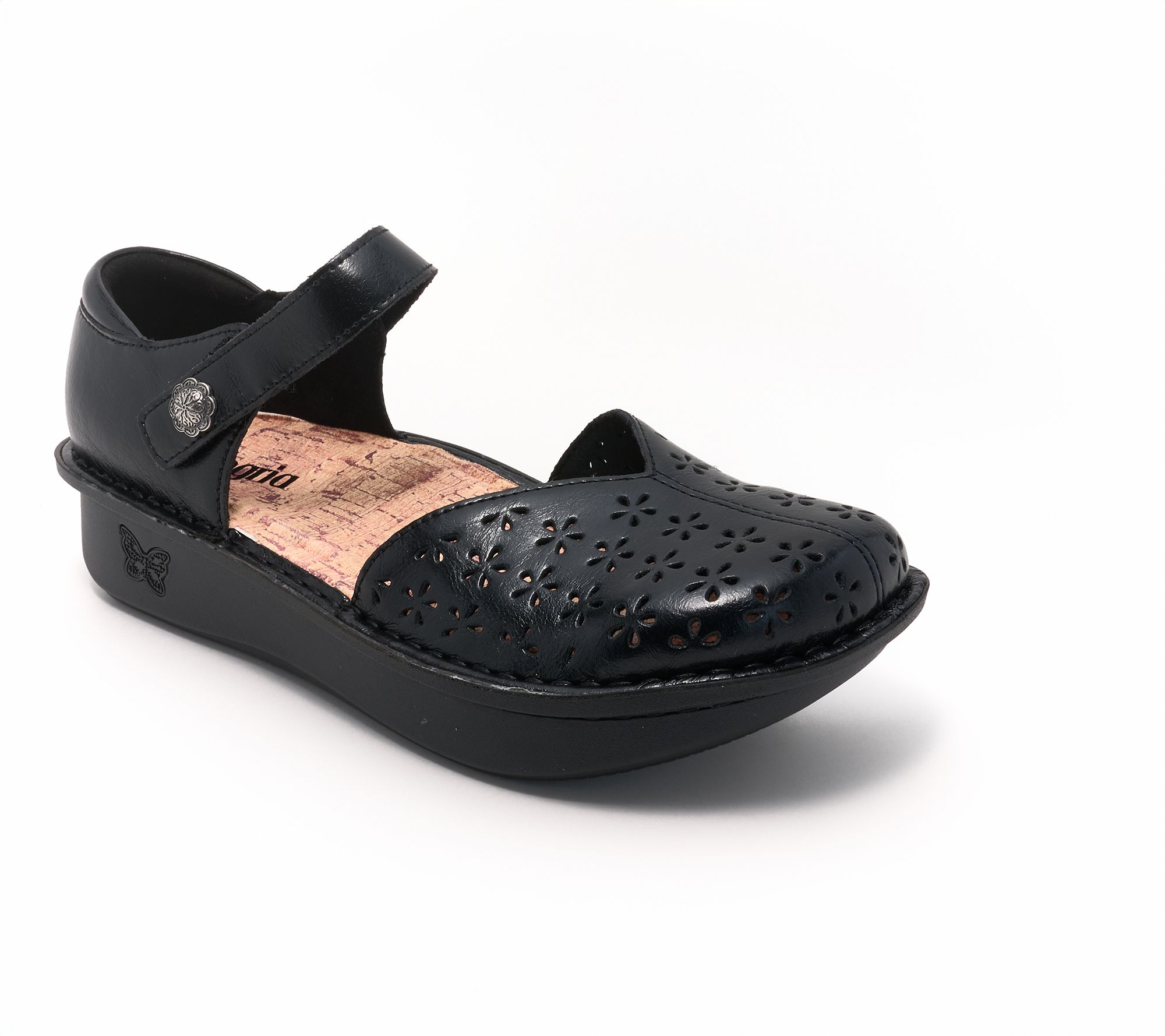 Alegria Leather Adjustable Mary Janes - Kloudia
