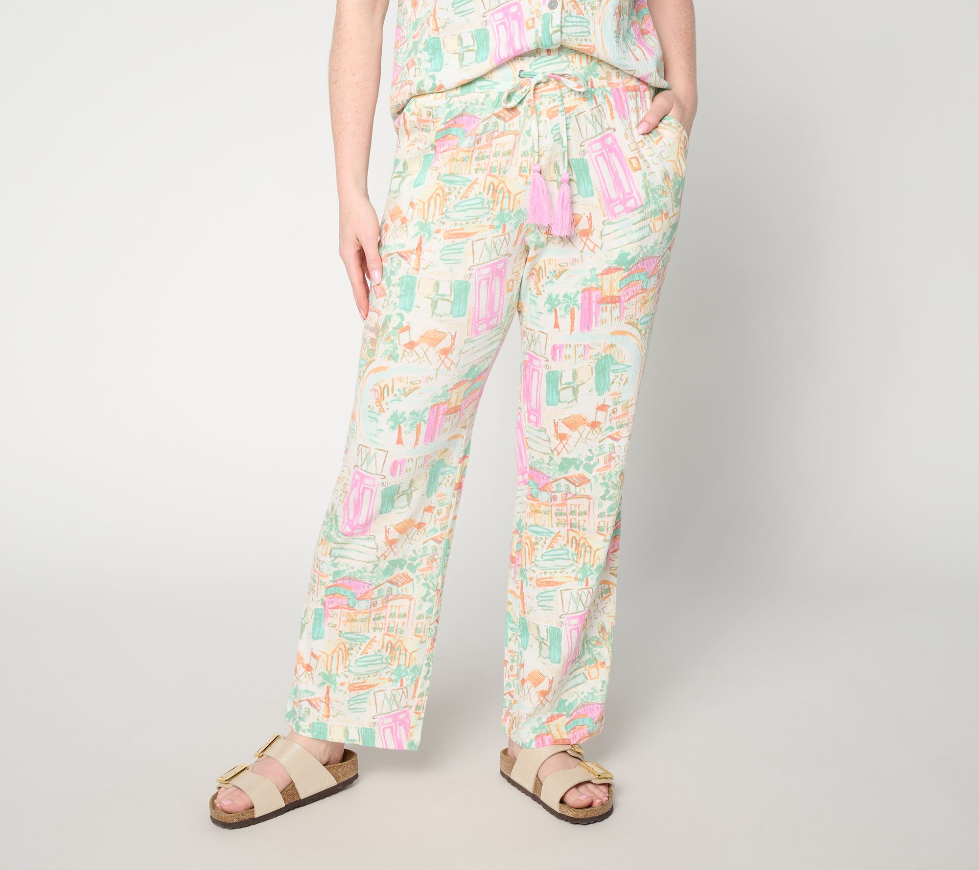 Belle by Kim Gravel Regular Packabelle Slay the Vacay Straight Pants