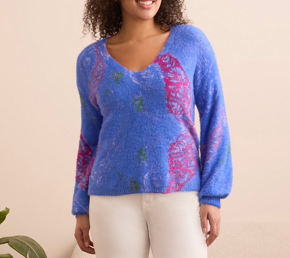 Tribal Wear 2 Ways Front To Back Sweater