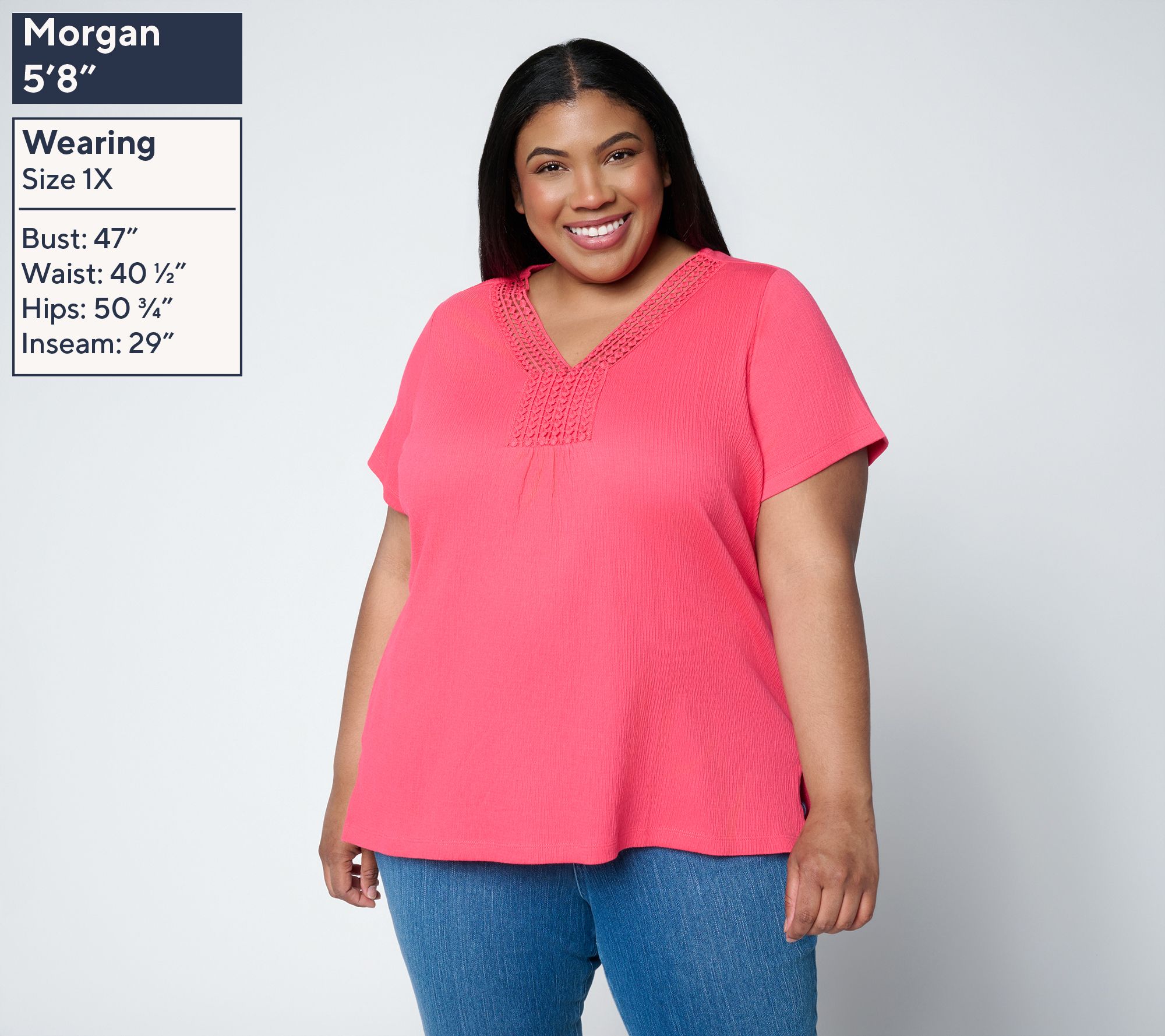 Belle by Kim Gravel Packabelle Slay the Vacay Dot Trim Top - QVC.com
