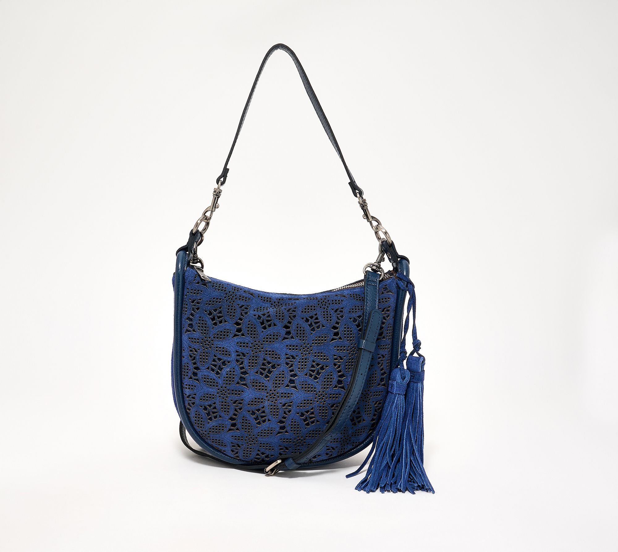 Patricia Nash Perforated Suede Calanna Hobo
