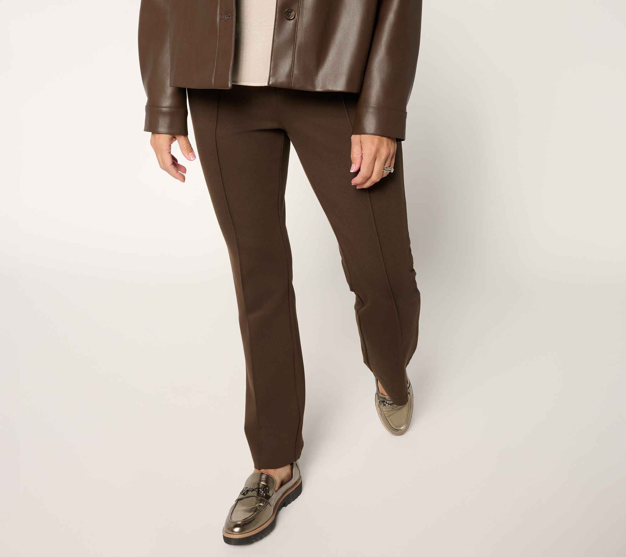 "As Is" Martha Stewart Signature Reg Knit Ponte Ankle Pants