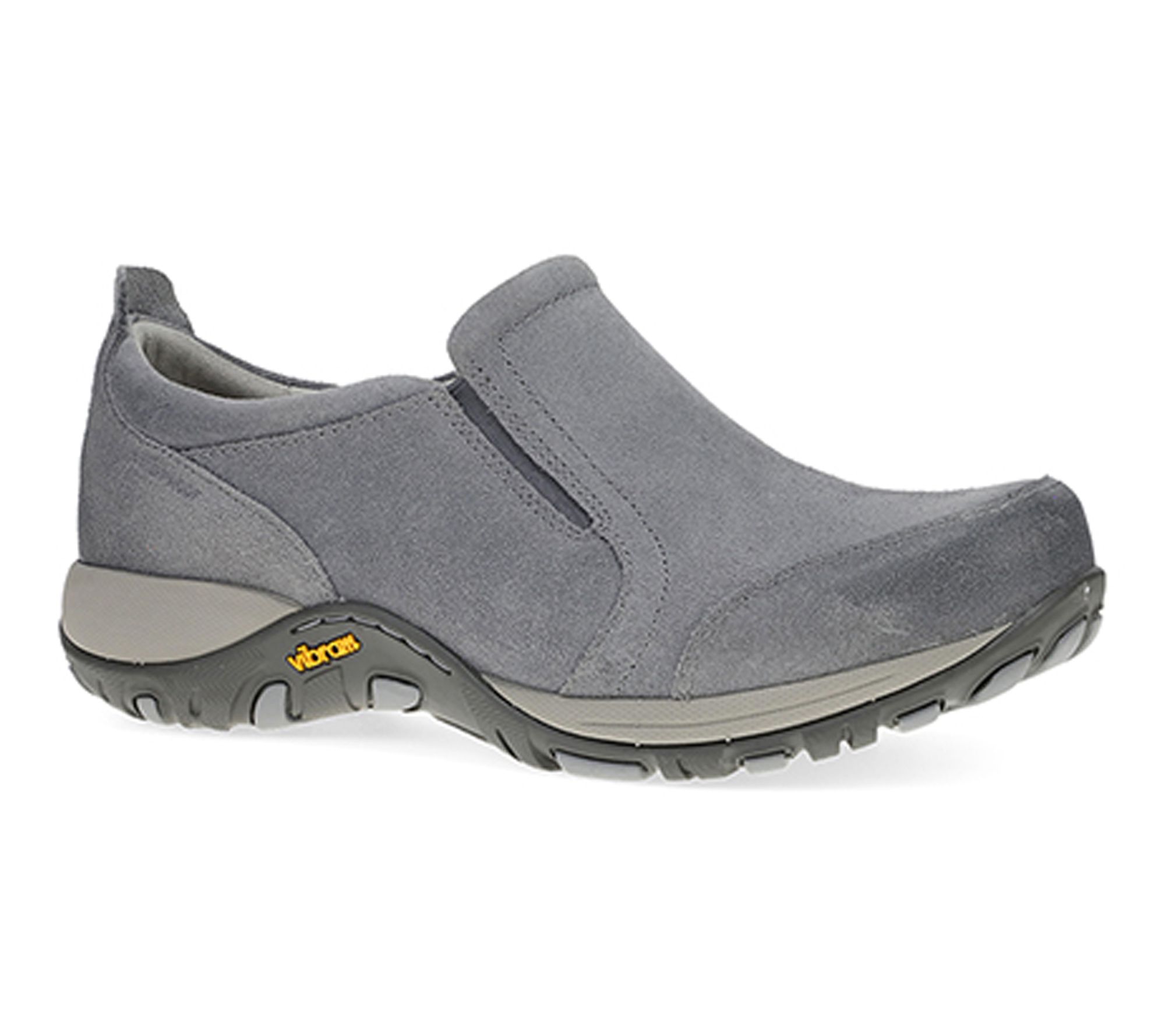 Dansko Pippy Grey Waterproof Burnished Suede Slip On Sneakers