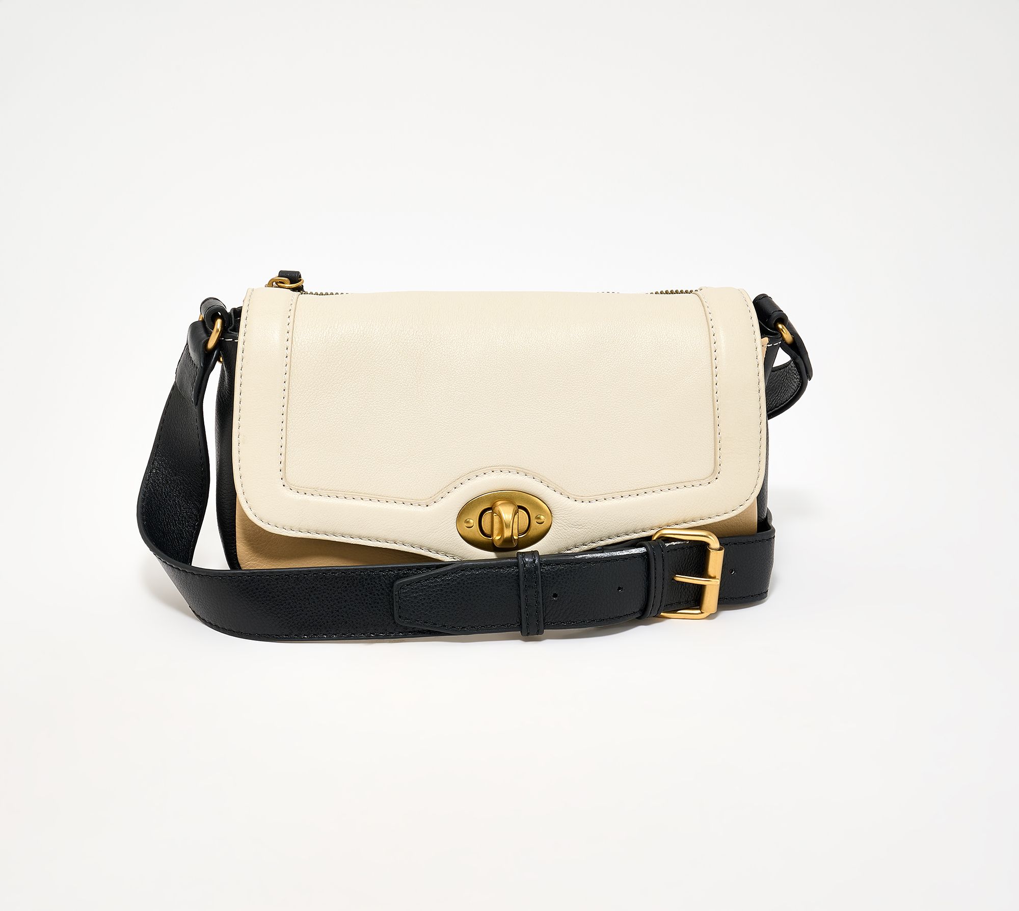 American Leather Co. Avery Double Entry Turnlock Crossbody
