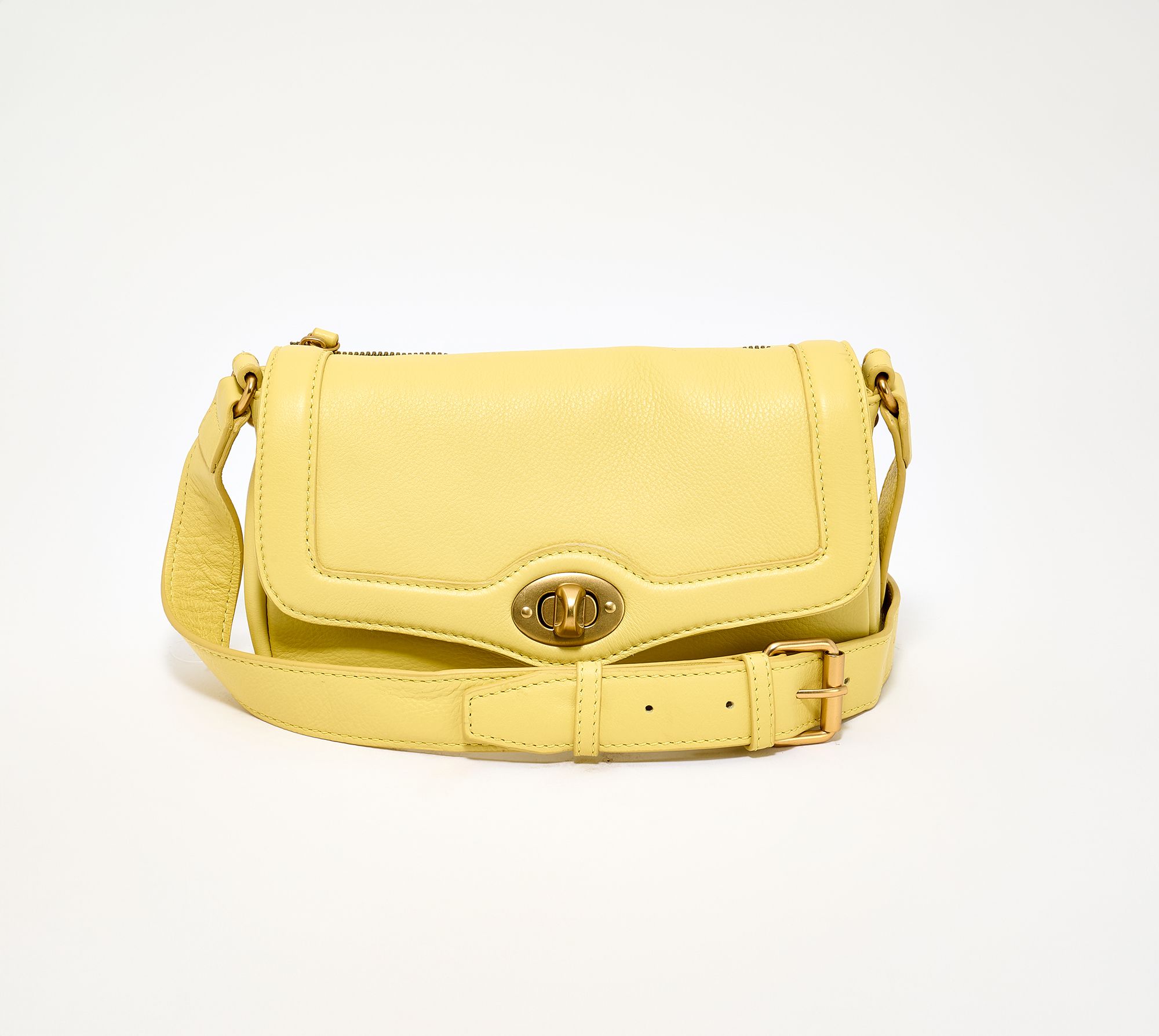 American Leather Co. Avery Double Entry Turnlock Crossbody
