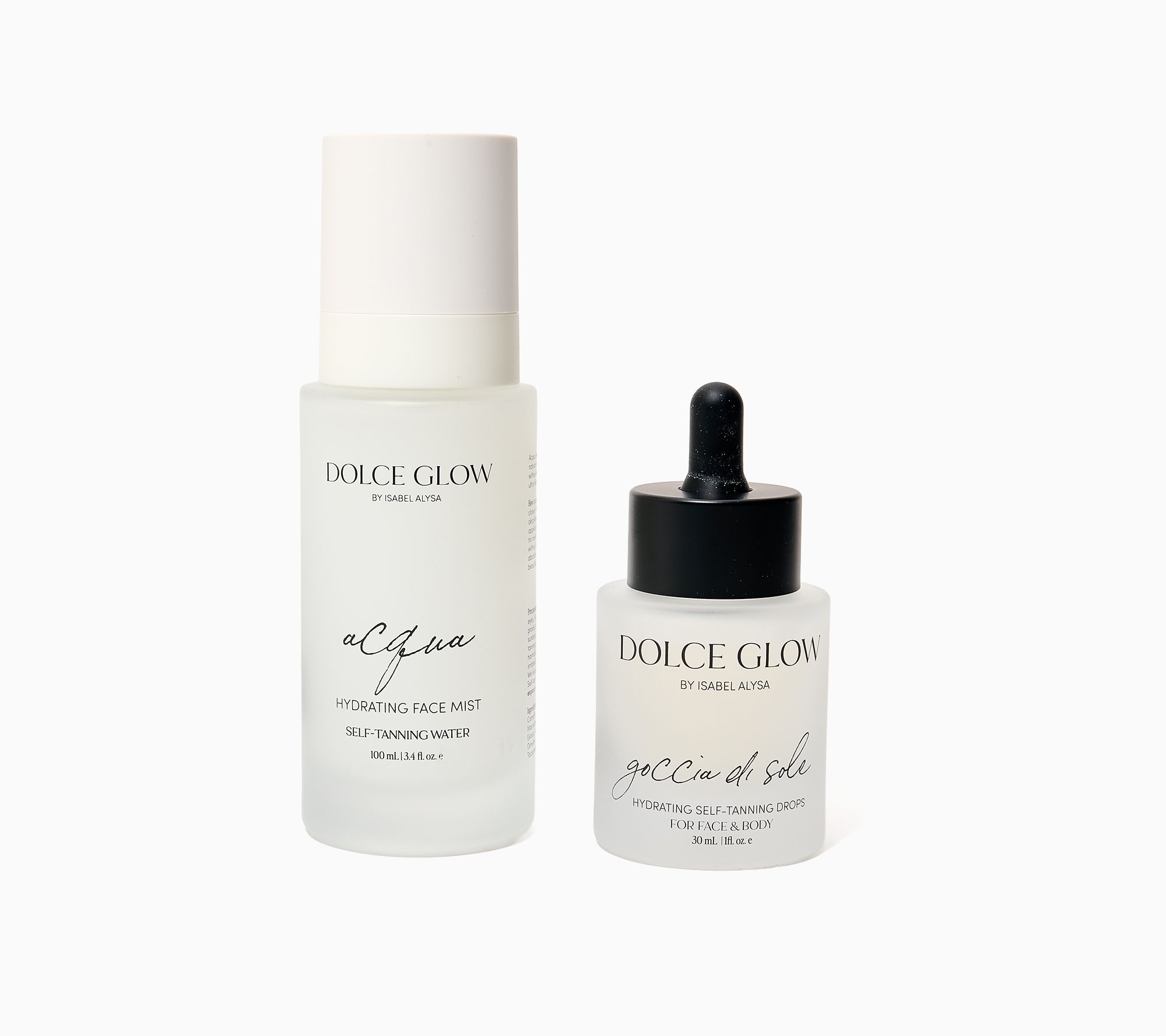 Dolce Glow Acqua Hydrating Tanning Face Mist + Tanning Drops