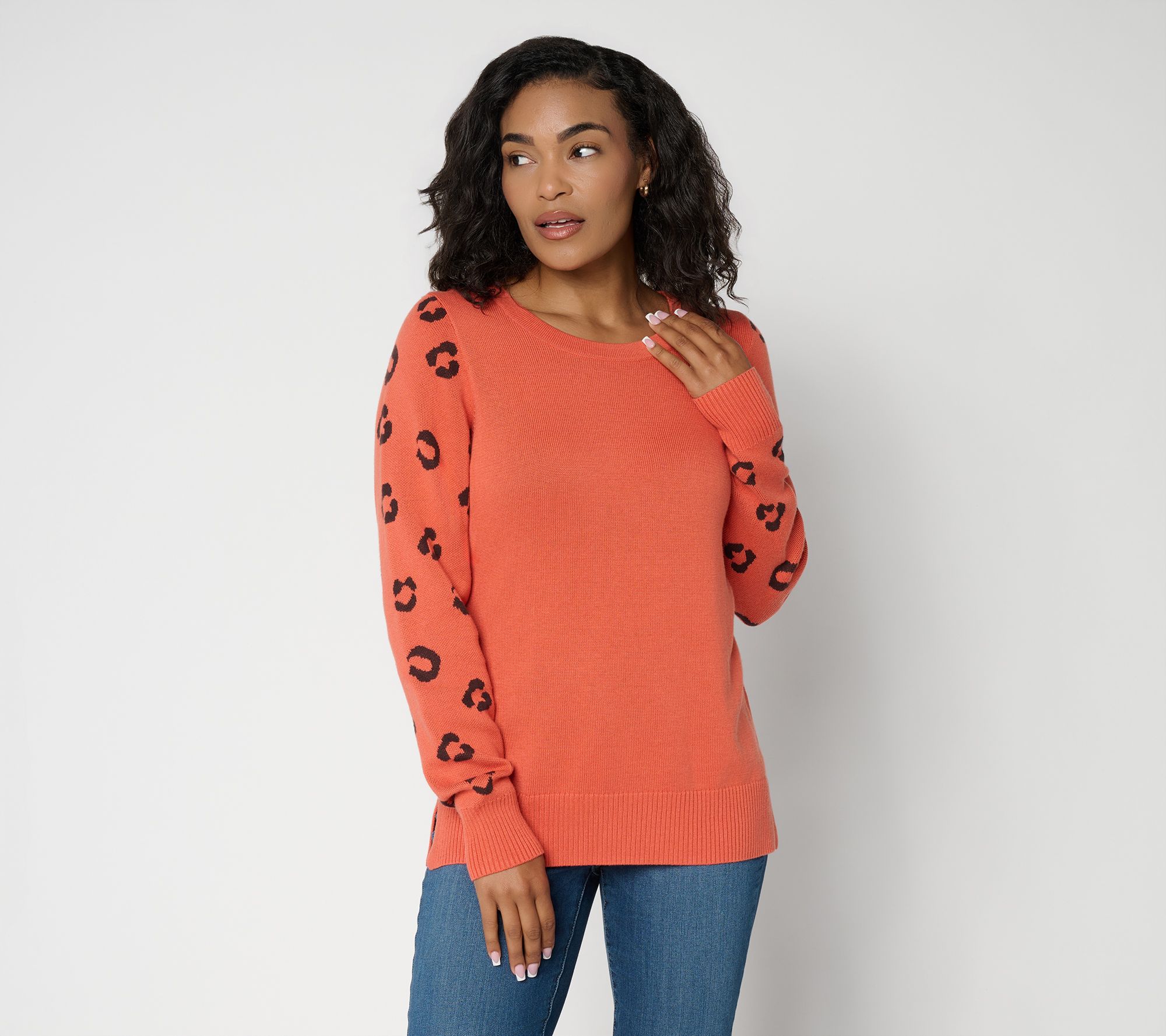 Belle by Kim Gravel Leopard Kiss Sweater