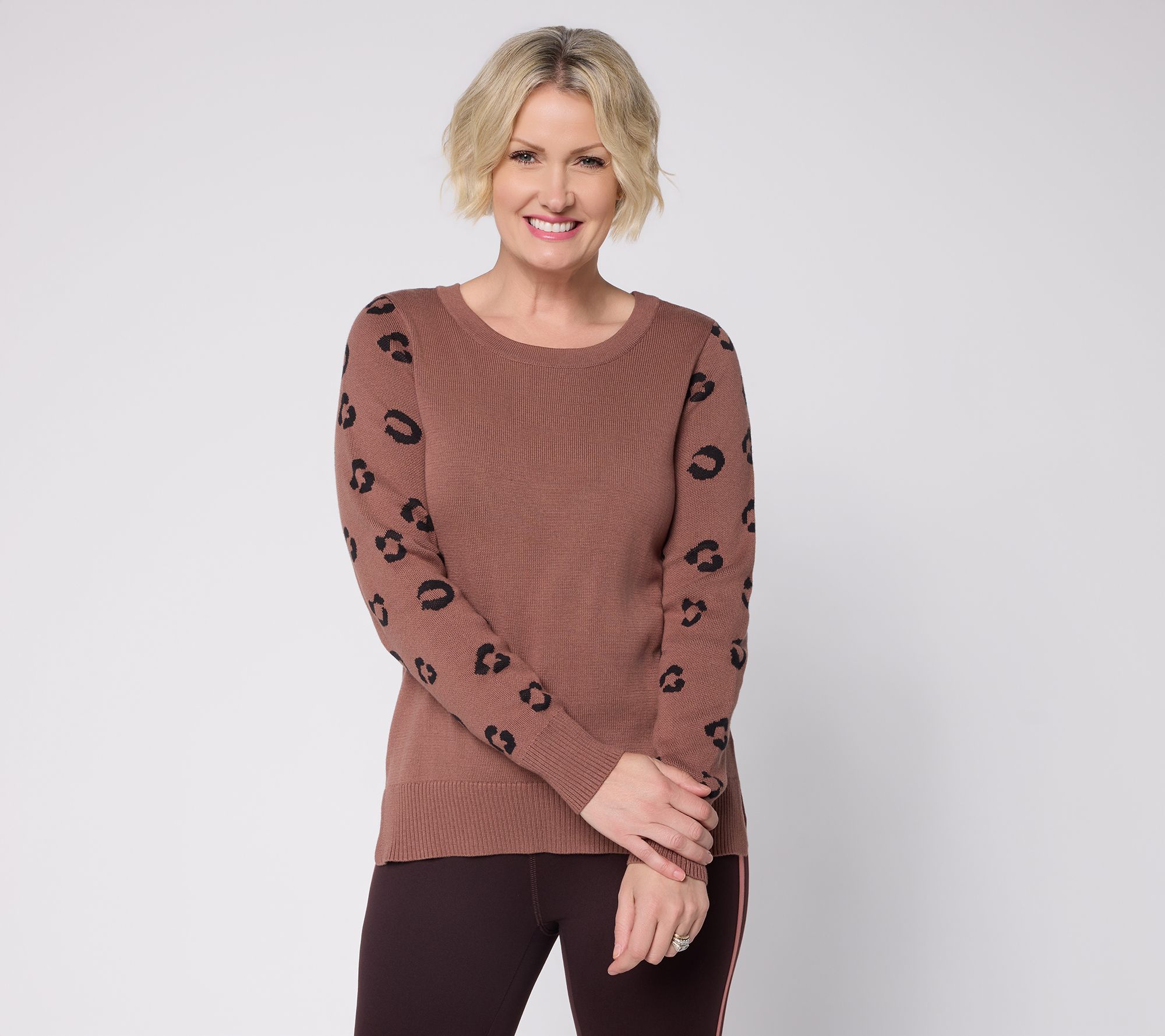 Belle by Kim Gravel Leopard Kiss Sweater