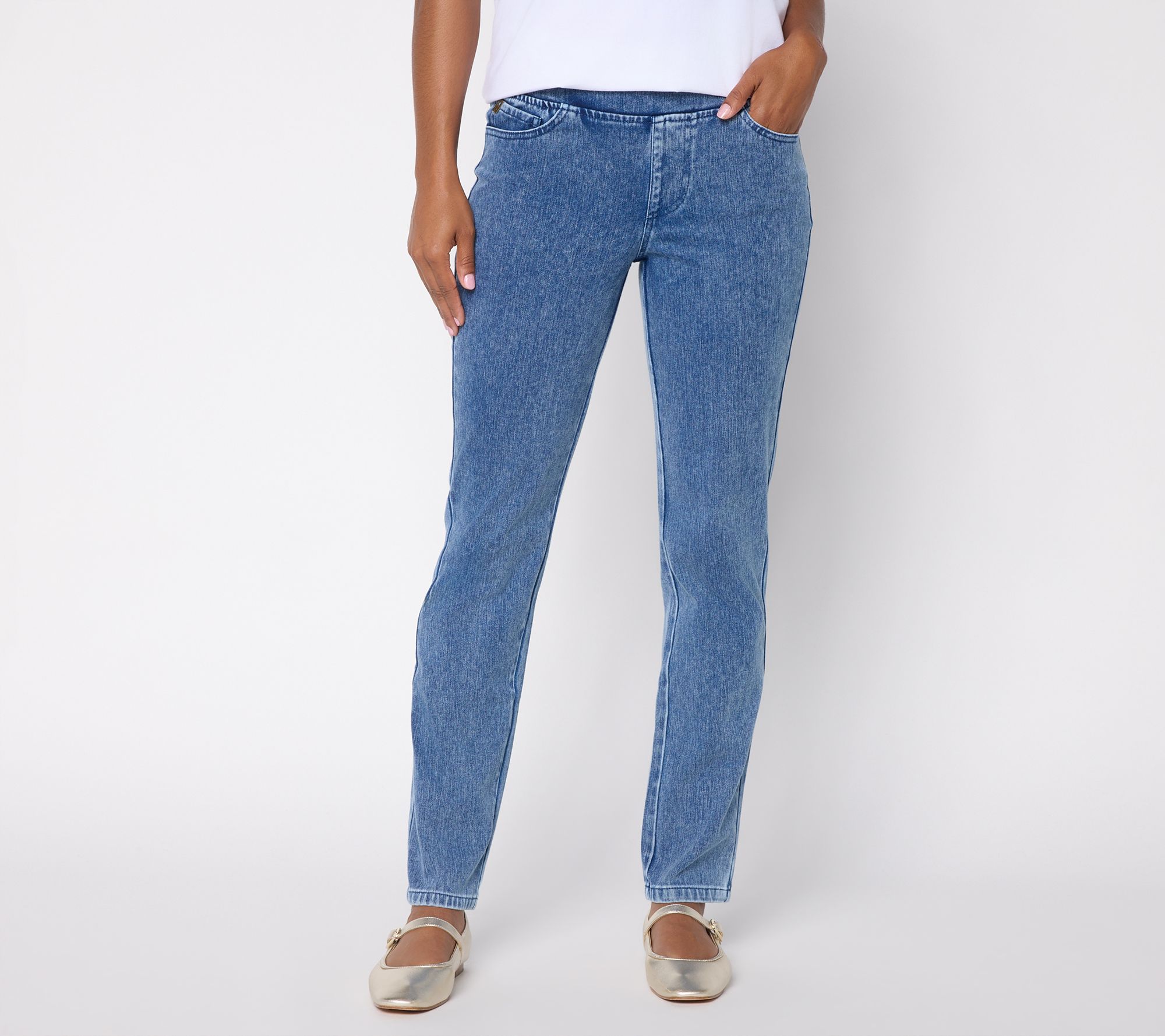Belle Boho by Kim Gravel Petite Horizon Vintage Washed Jean