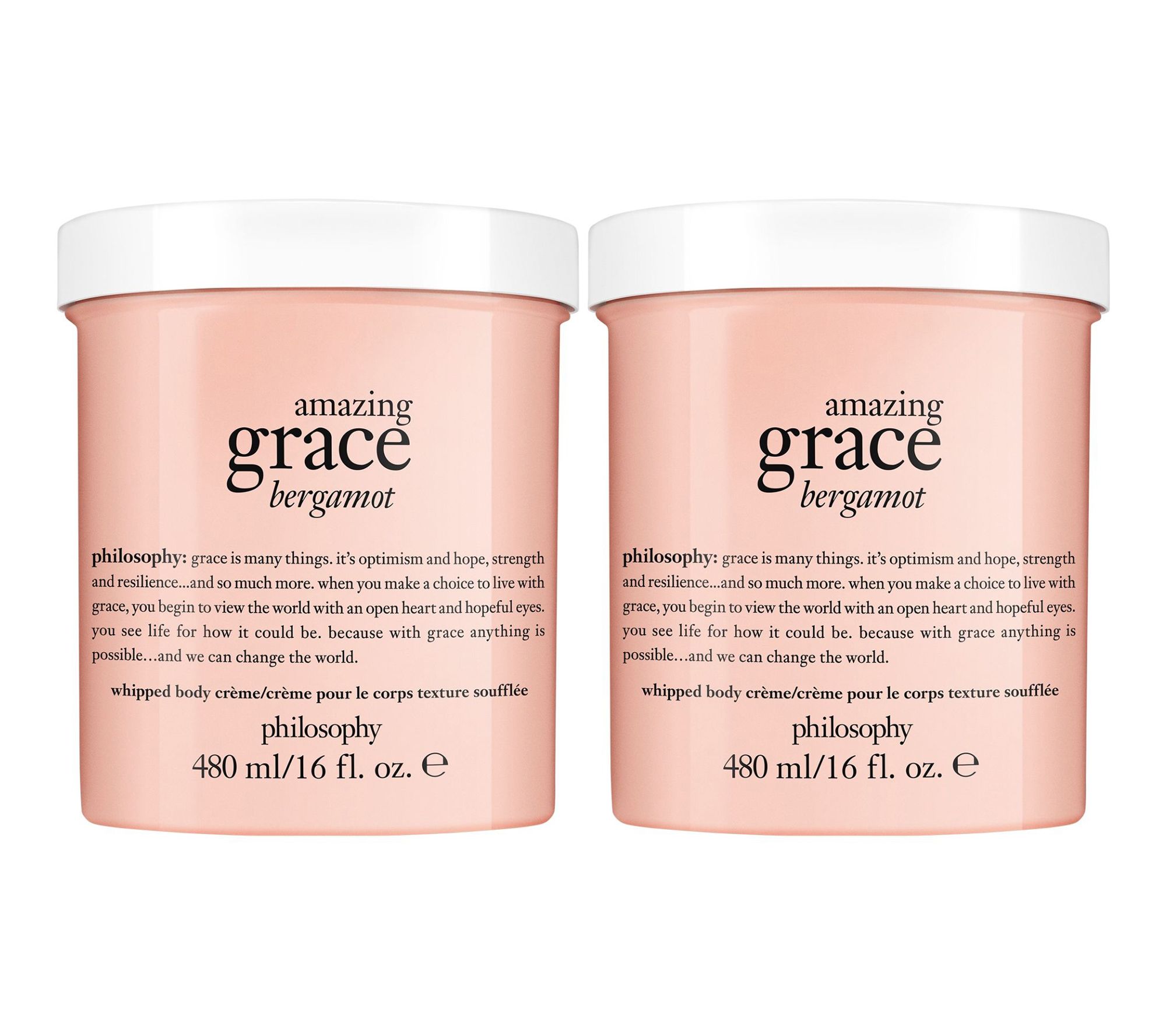 philosophy 16oz amazing grace twist whipped body creme duo