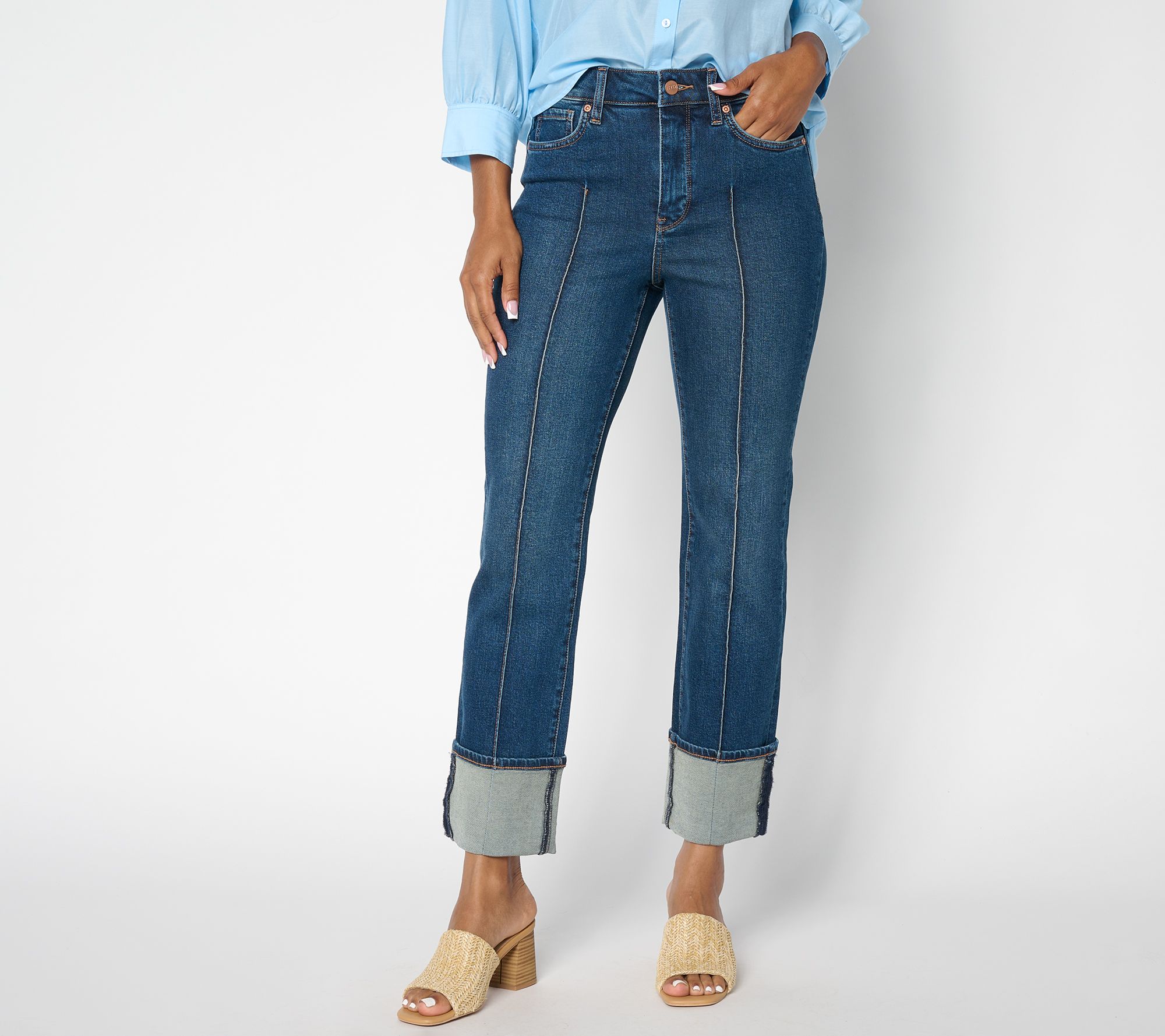 NYDJ Petite Marilyn Straight Cuff w/ Pintuck