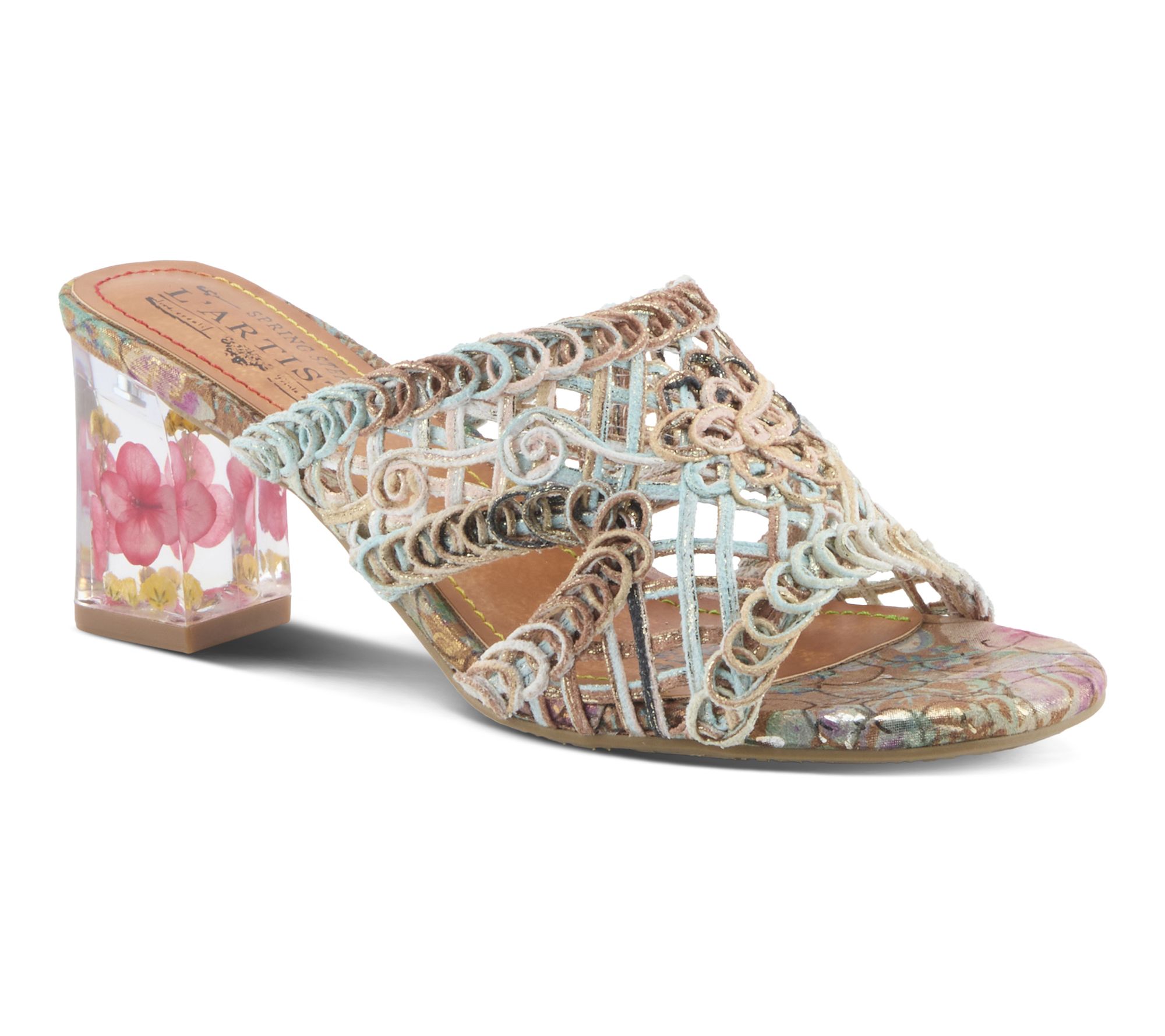 L'Artiste by Spring Step Block Heel Sandal - Lacyloops